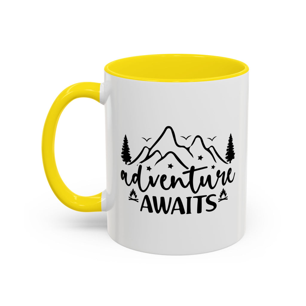 Adventure Awaits Coffee Mug — Mountain Travel 11/15oz Accent Mug