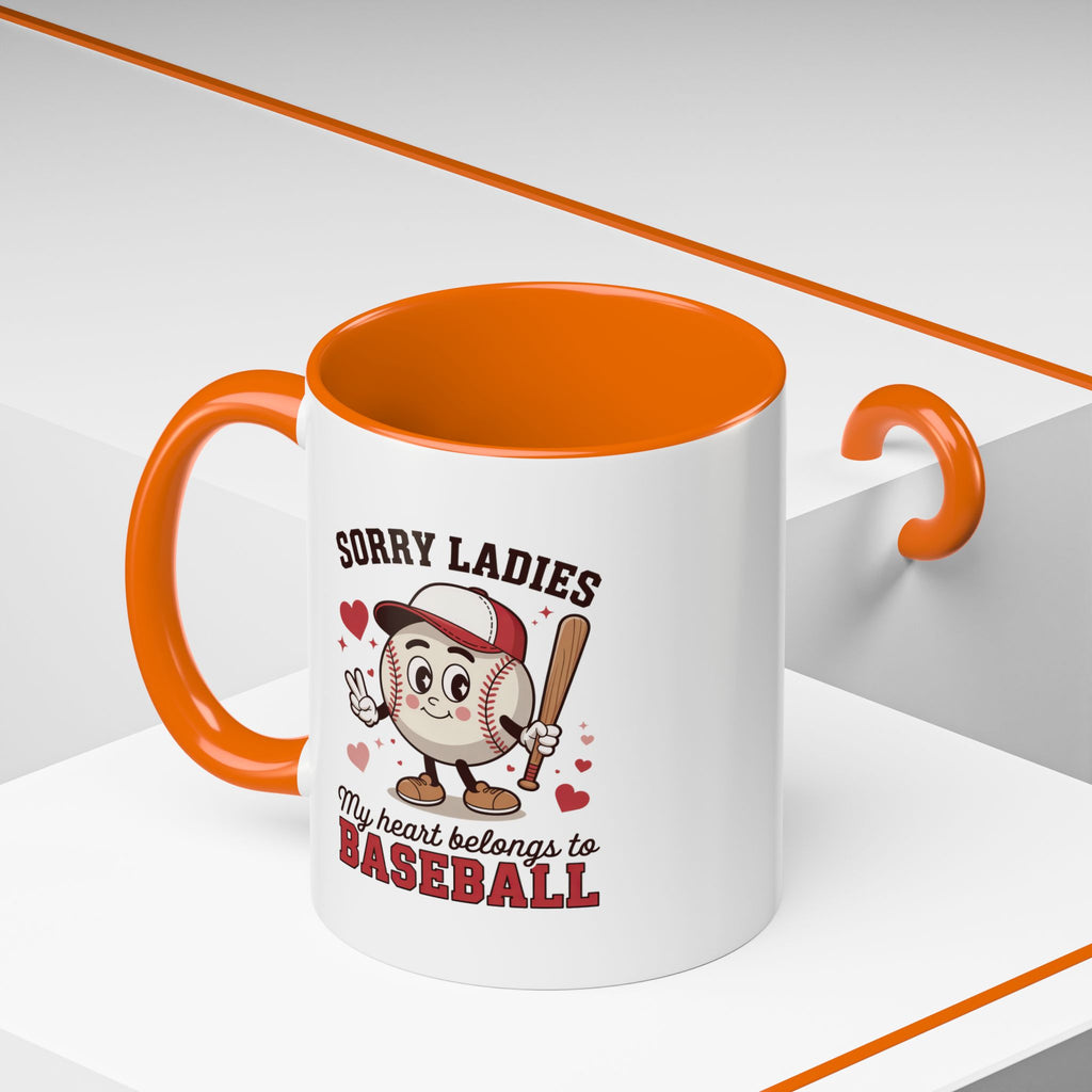 Ceramic coffee mug Baseball Accent Coffee Mug — Ceramic Tea & Coffee Cup (11/15 oz)