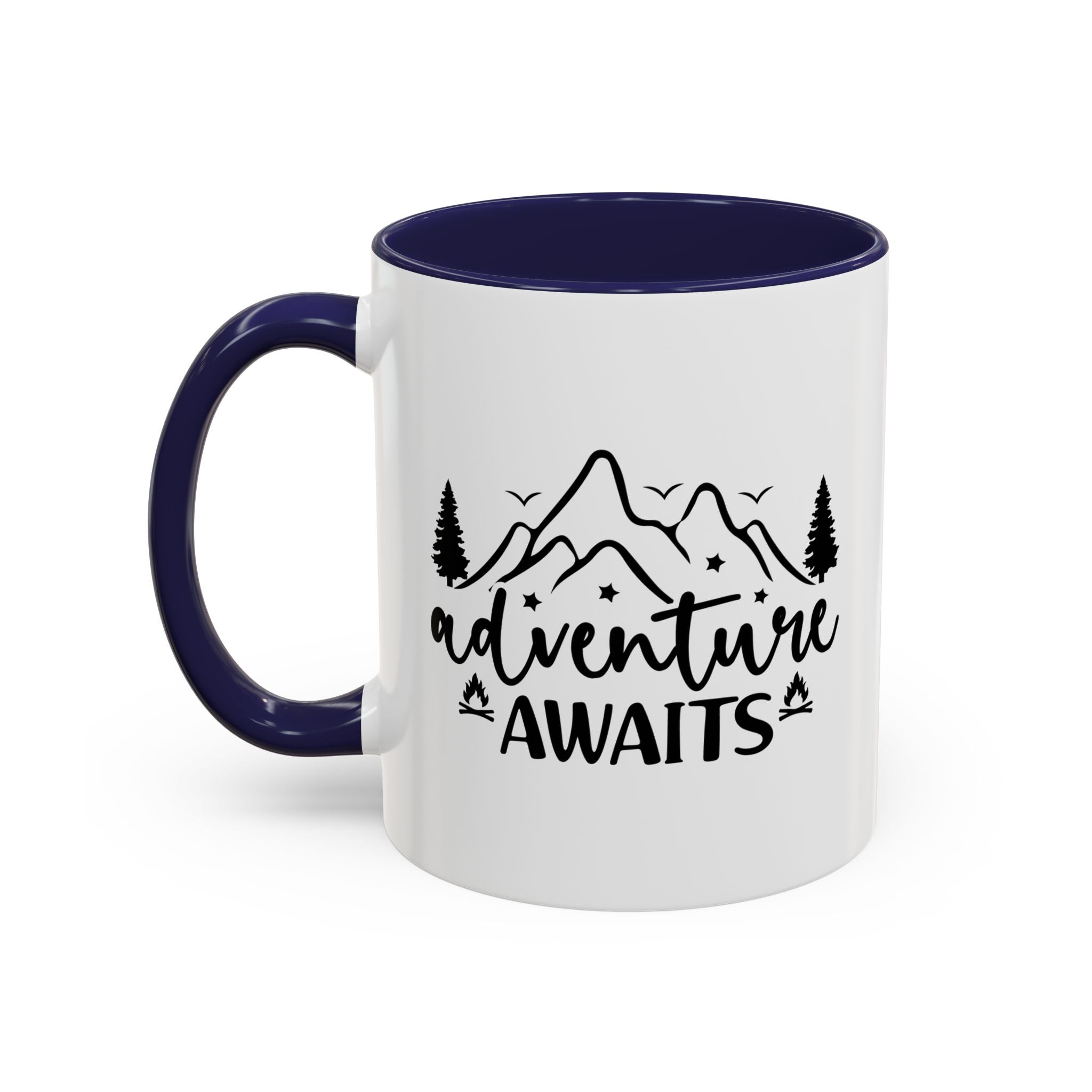 Adventure Awaits Coffee Mug — Mountain Travel 11/15oz Accent Mug