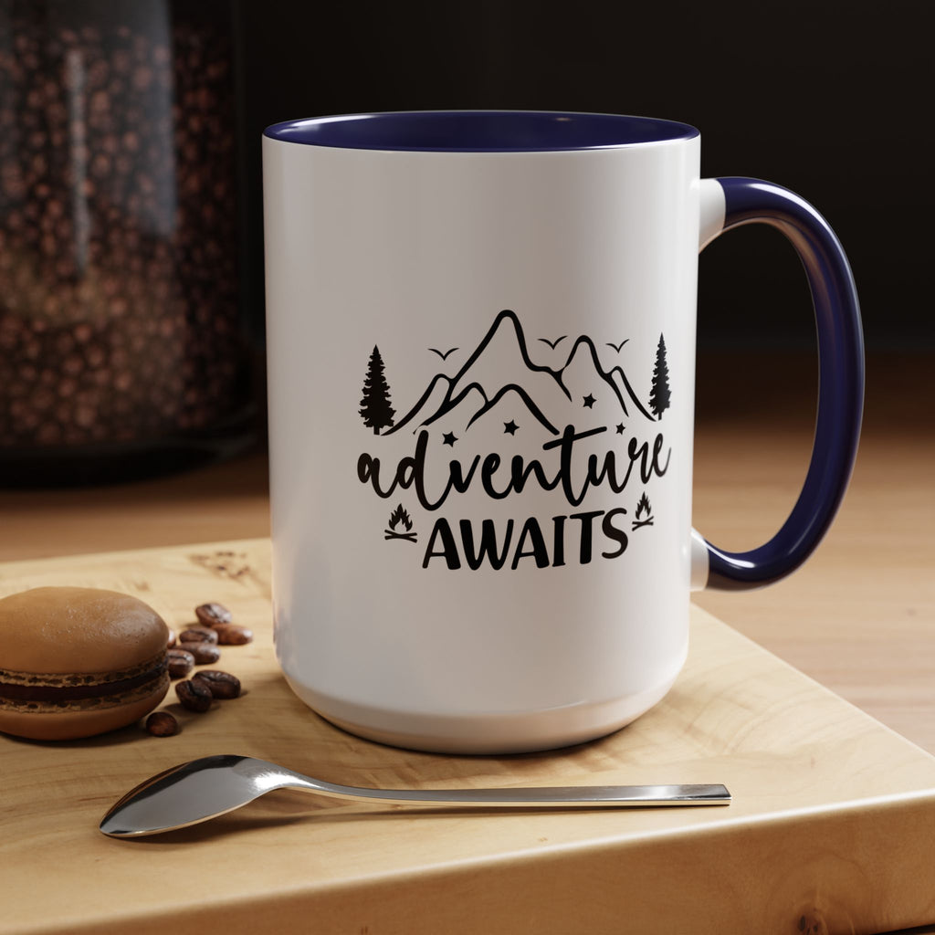 Adventure Awaits Coffee Mug — Mountain Travel 11/15oz Accent Mug