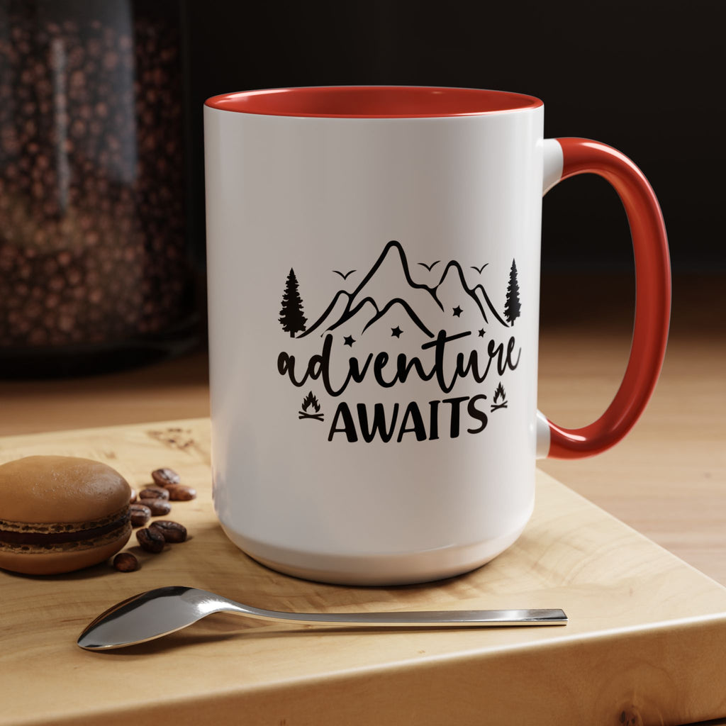 Adventure Awaits Coffee Mug — Mountain Travel 11/15oz Accent Mug