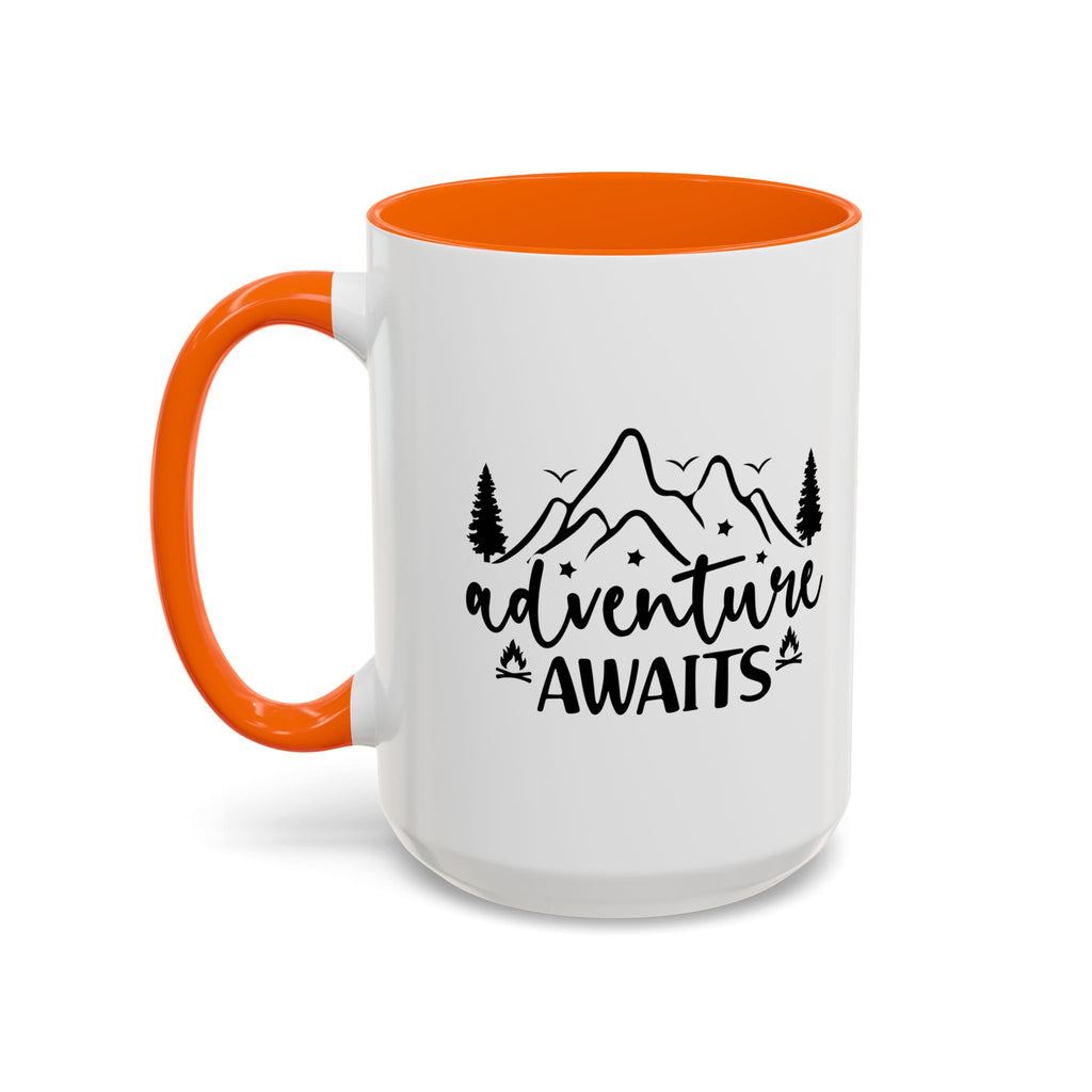 Adventure Awaits Coffee Mug — Mountain Travel 11/15oz Accent Mug
