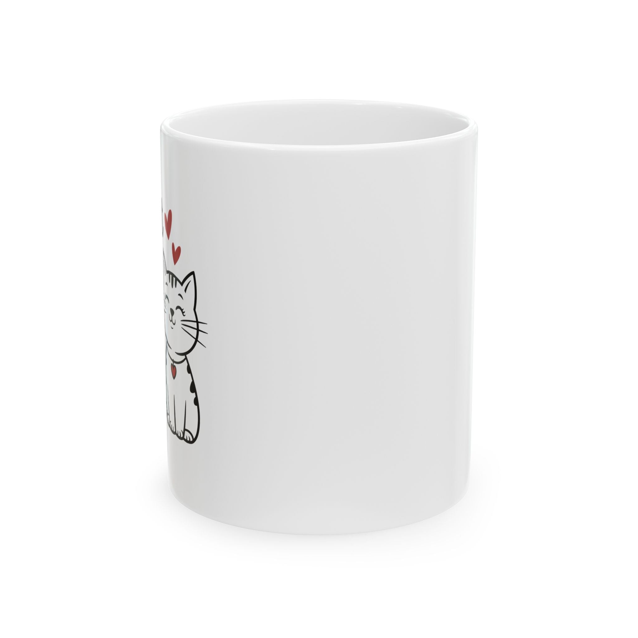 Cat Lover Valentine Ceramic Mug ceramic printed mugs for home and kitchen décor (11oz & 15oz)