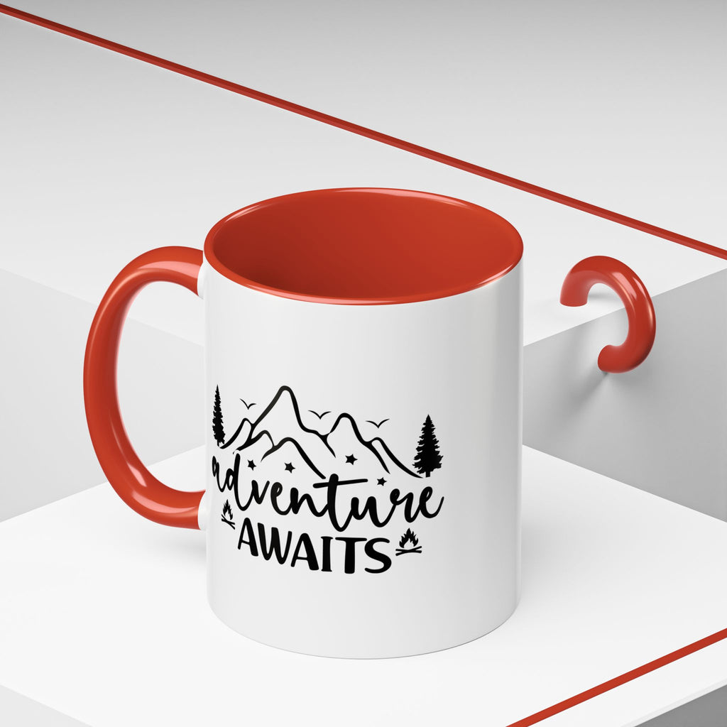Adventure Awaits Coffee Mug — Mountain Travel 11/15oz Accent Mug