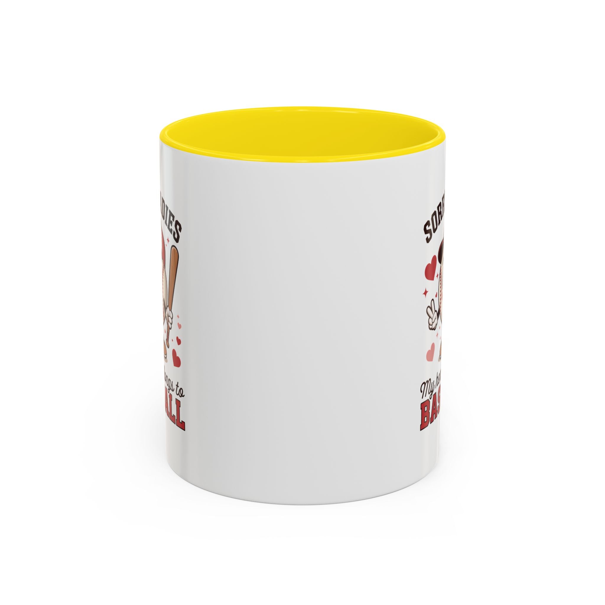 Ceramic coffee mug Baseball Accent Coffee Mug — Ceramic Tea & Coffee Cup (11/15 oz)