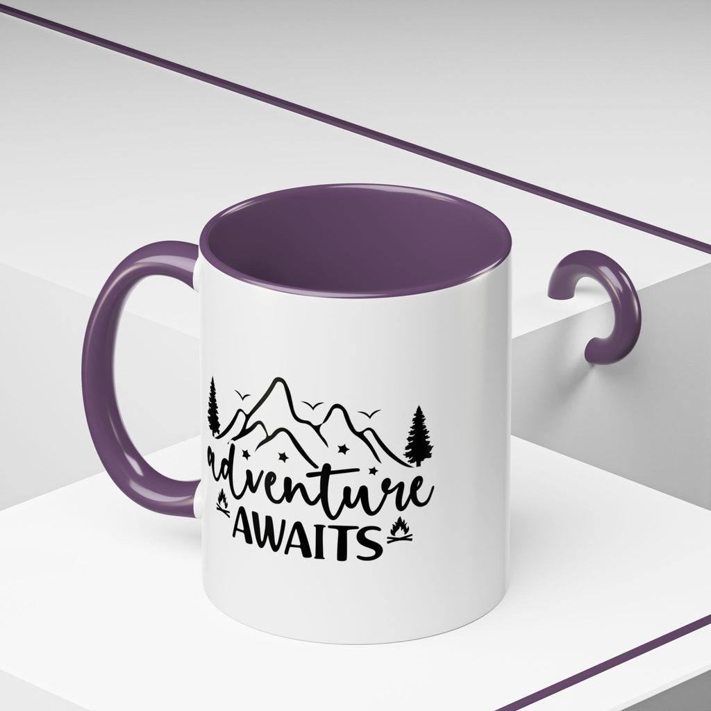 Adventure Awaits Coffee Mug — Mountain Travel 11/15oz Accent Mug