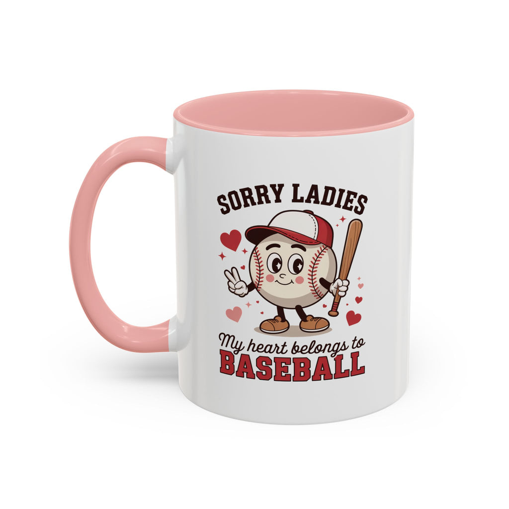 Ceramic coffee mug Baseball Accent Coffee Mug — Ceramic Tea & Coffee Cup (11/15 oz)