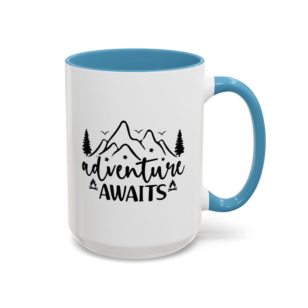 Adventure Awaits Coffee Mug — Mountain Travel 11/15oz Accent Mug