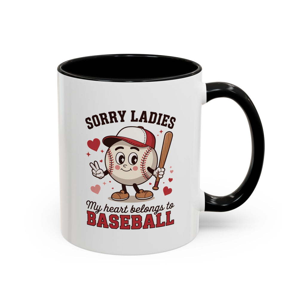 Ceramic coffee mug Baseball Accent Coffee Mug — Ceramic Tea & Coffee Cup (11/15 oz)