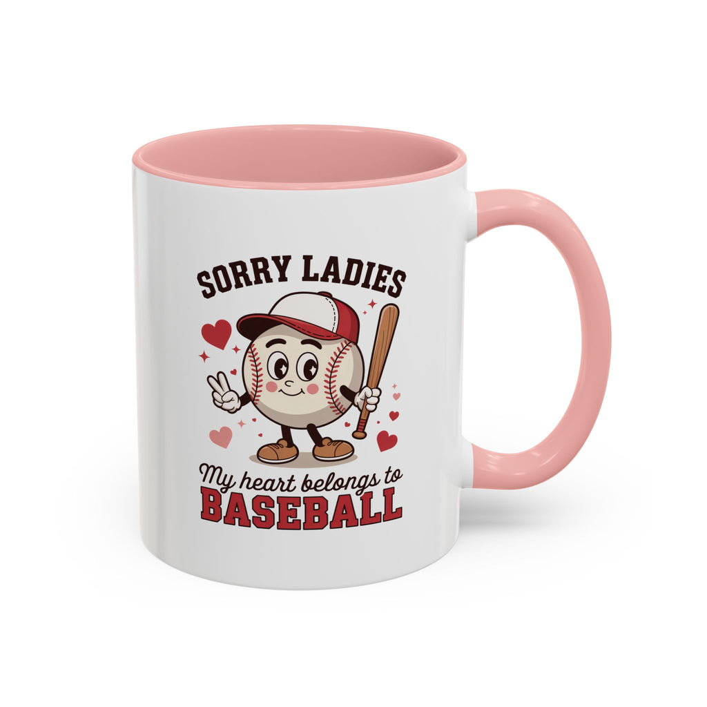 Ceramic coffee mug Baseball Accent Coffee Mug — Ceramic Tea & Coffee Cup (11/15 oz)