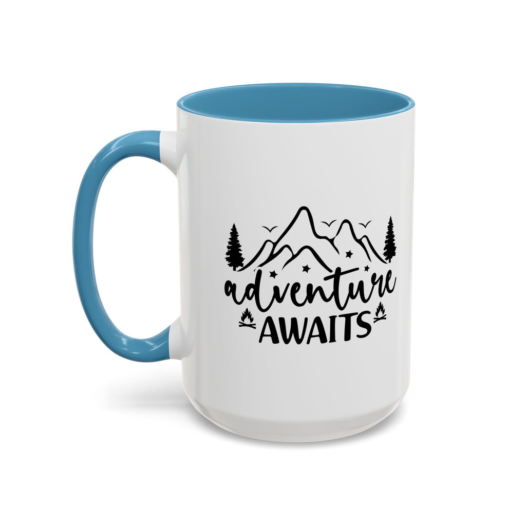 Adventure Awaits Coffee Mug — Mountain Travel 11/15oz Accent Mug