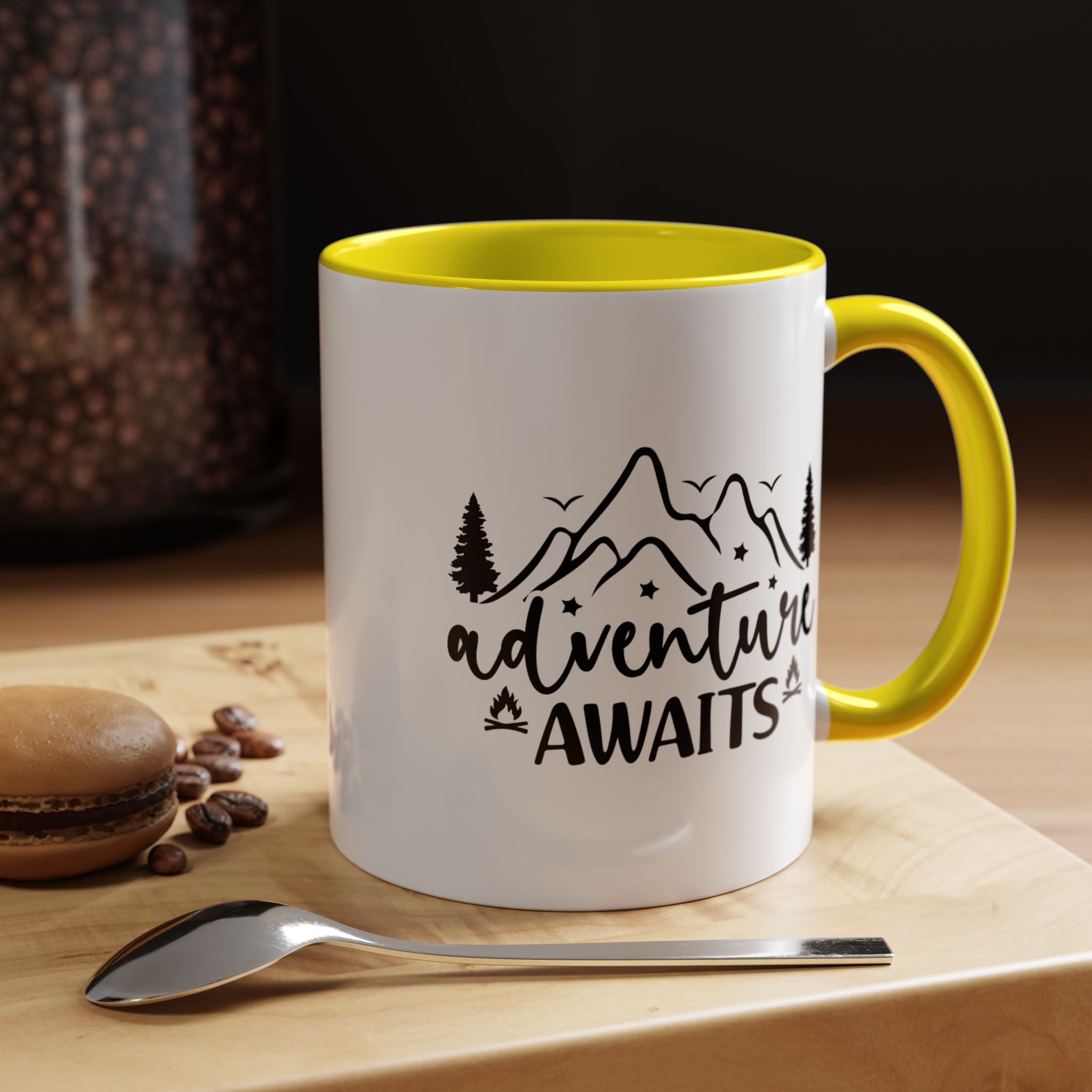 Adventure Awaits Coffee Mug — Mountain Travel 11/15oz Accent Mug