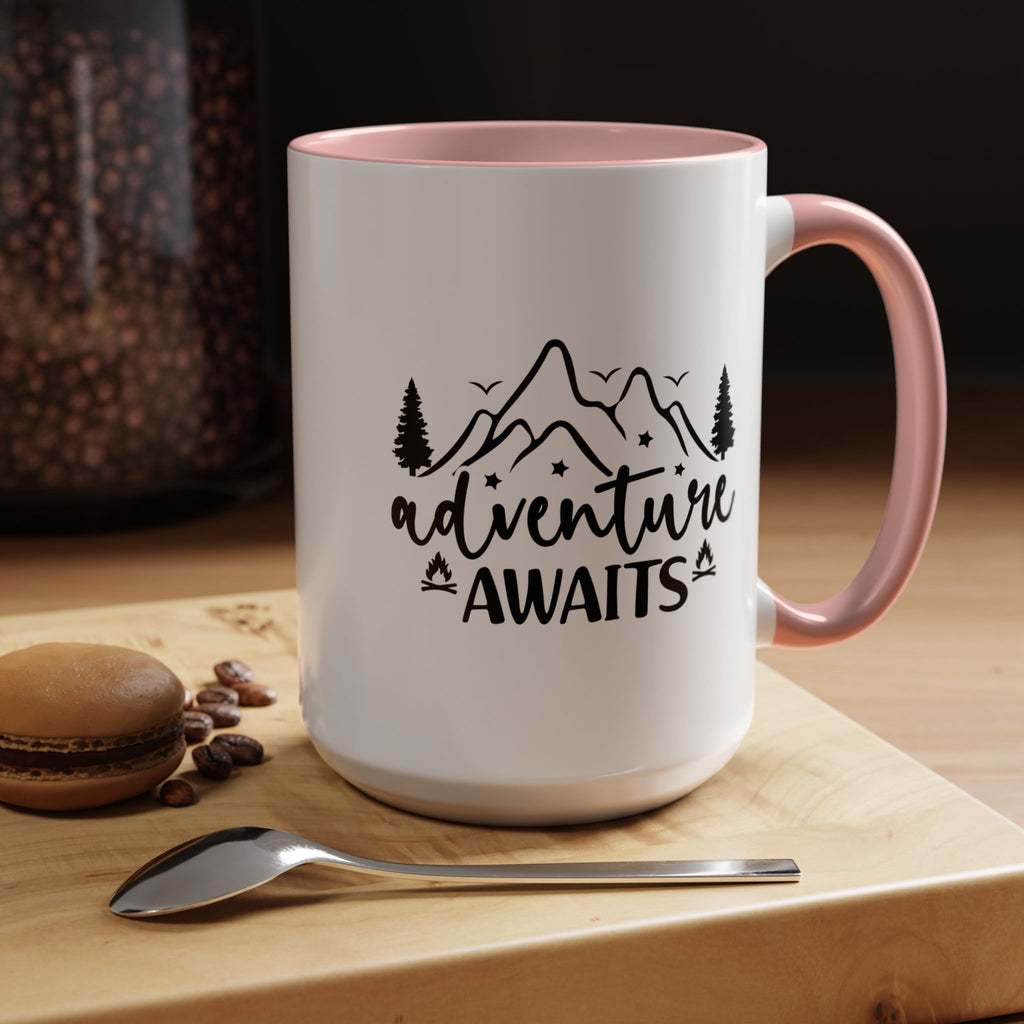 Adventure Awaits Coffee Mug — Mountain Travel 11/15oz Accent Mug