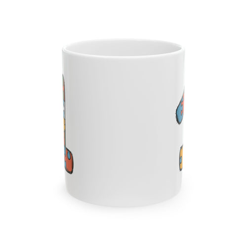 Autism Power Puzzle Ceramic Mug — 'Autism Power' Puzzle Design (11oz & 15oz)