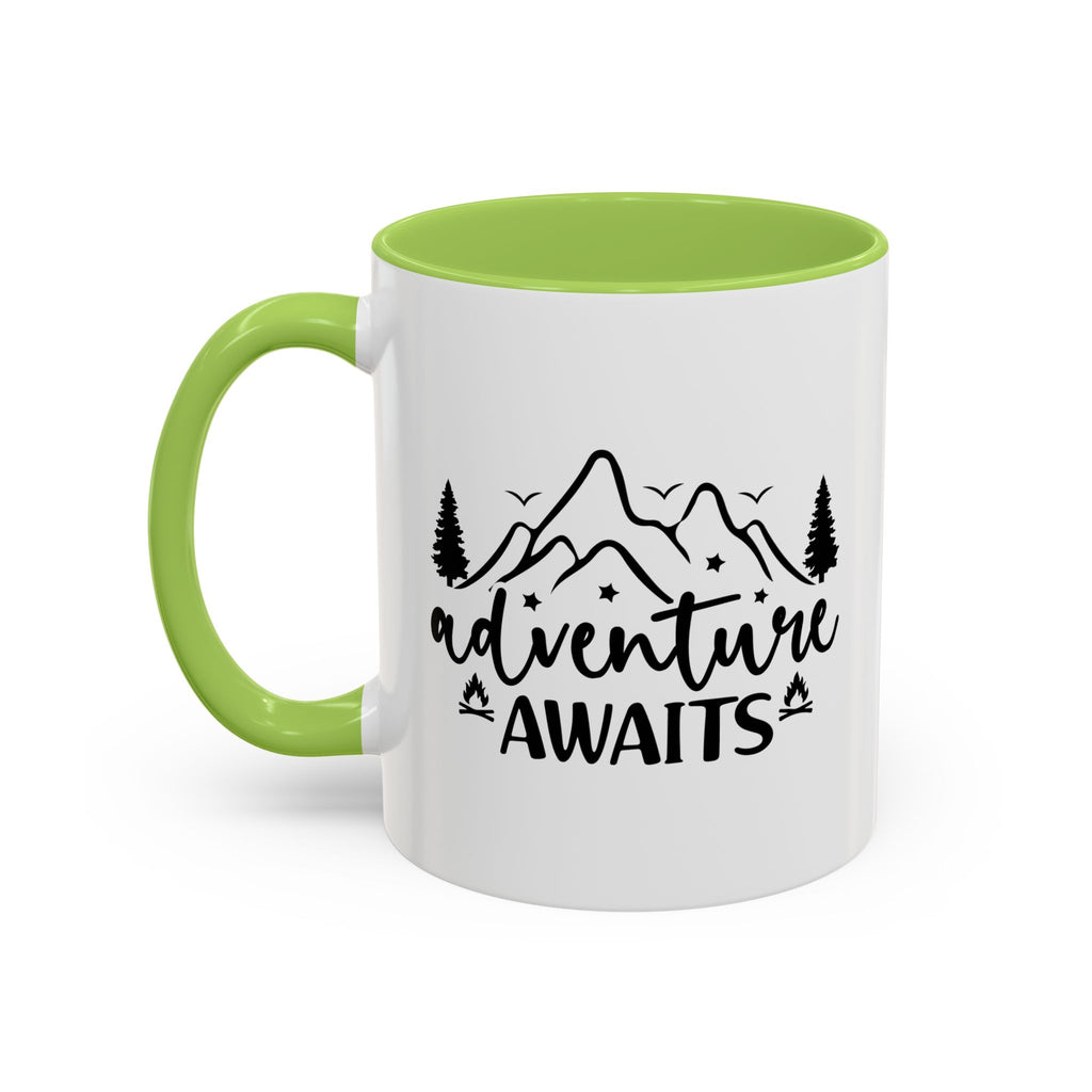 Adventure Awaits Coffee Mug — Mountain Travel 11/15oz Accent Mug