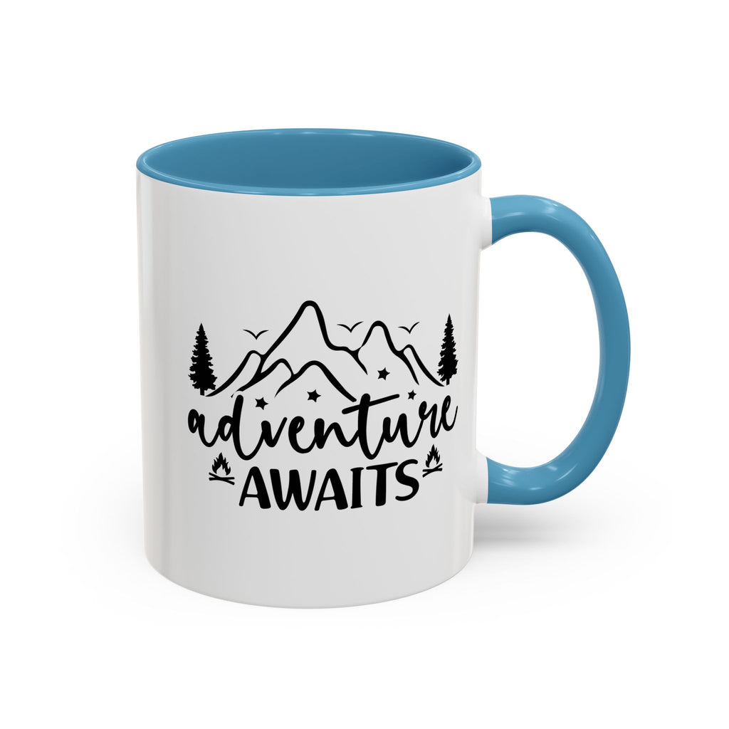 Adventure Awaits Coffee Mug — Mountain Travel 11/15oz Accent Mug