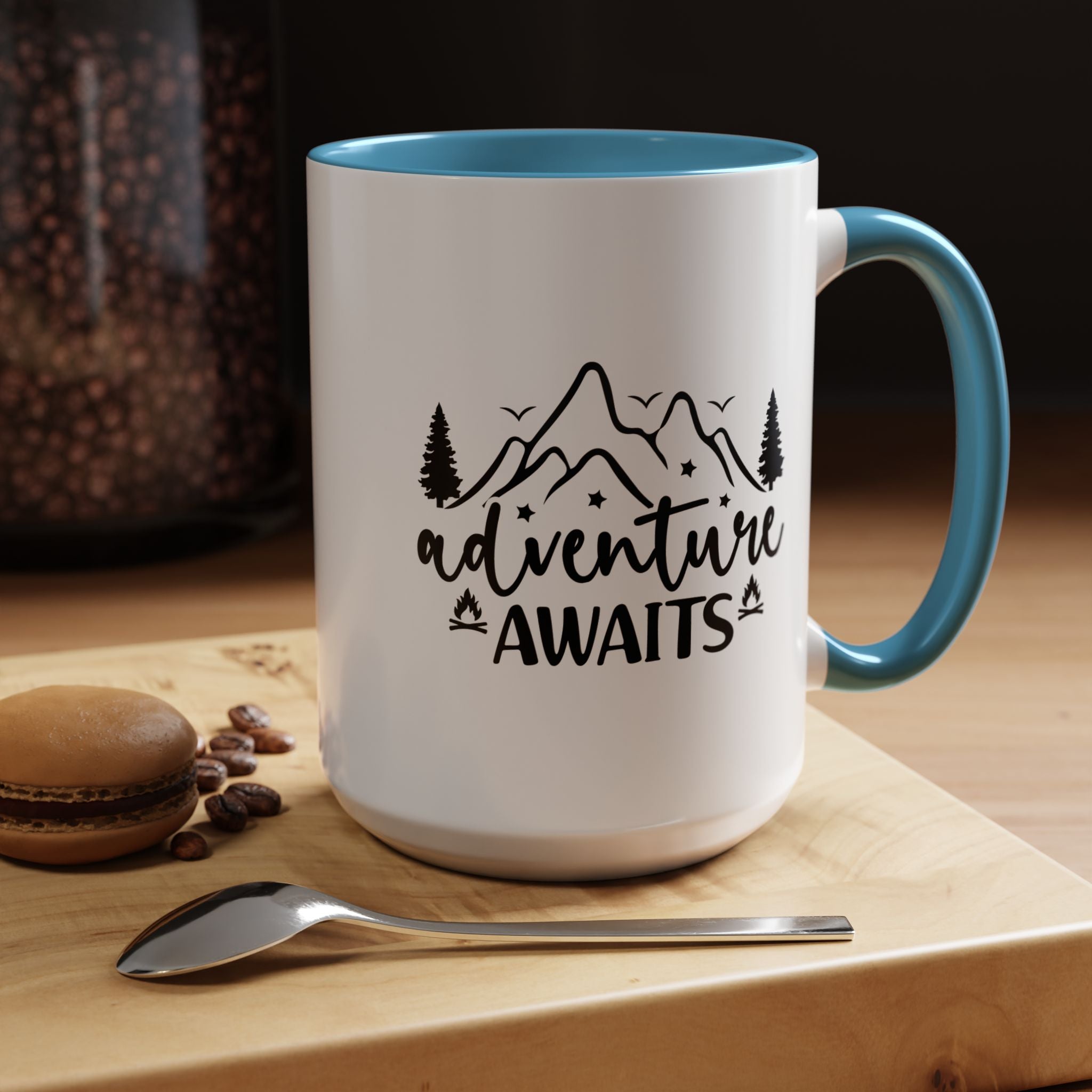 Adventure Awaits Coffee Mug — Mountain Travel 11/15oz Accent Mug