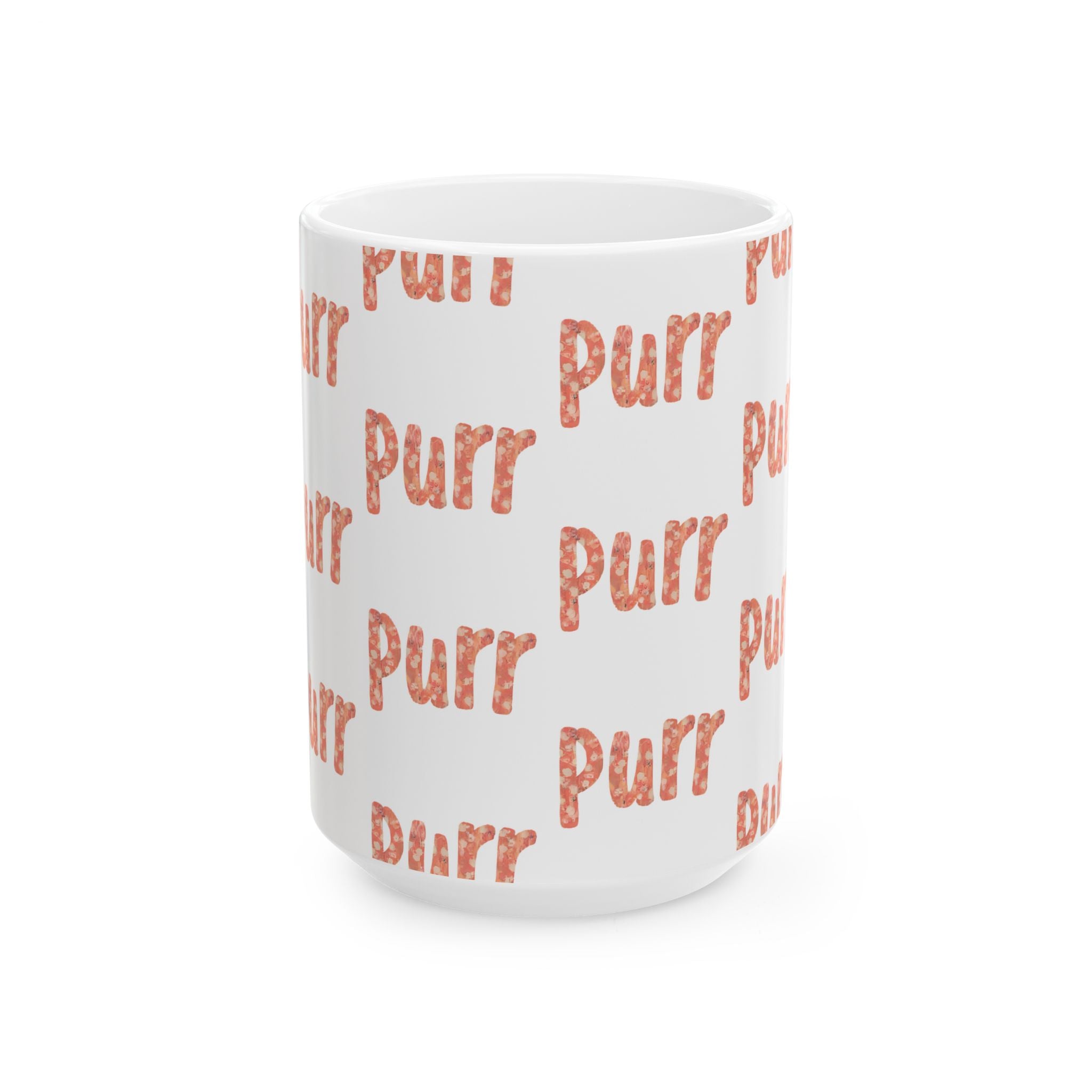 Ceramic Mug Purr Pattern – Cute Cat Lover Coffee Cup (11oz & 15oz)