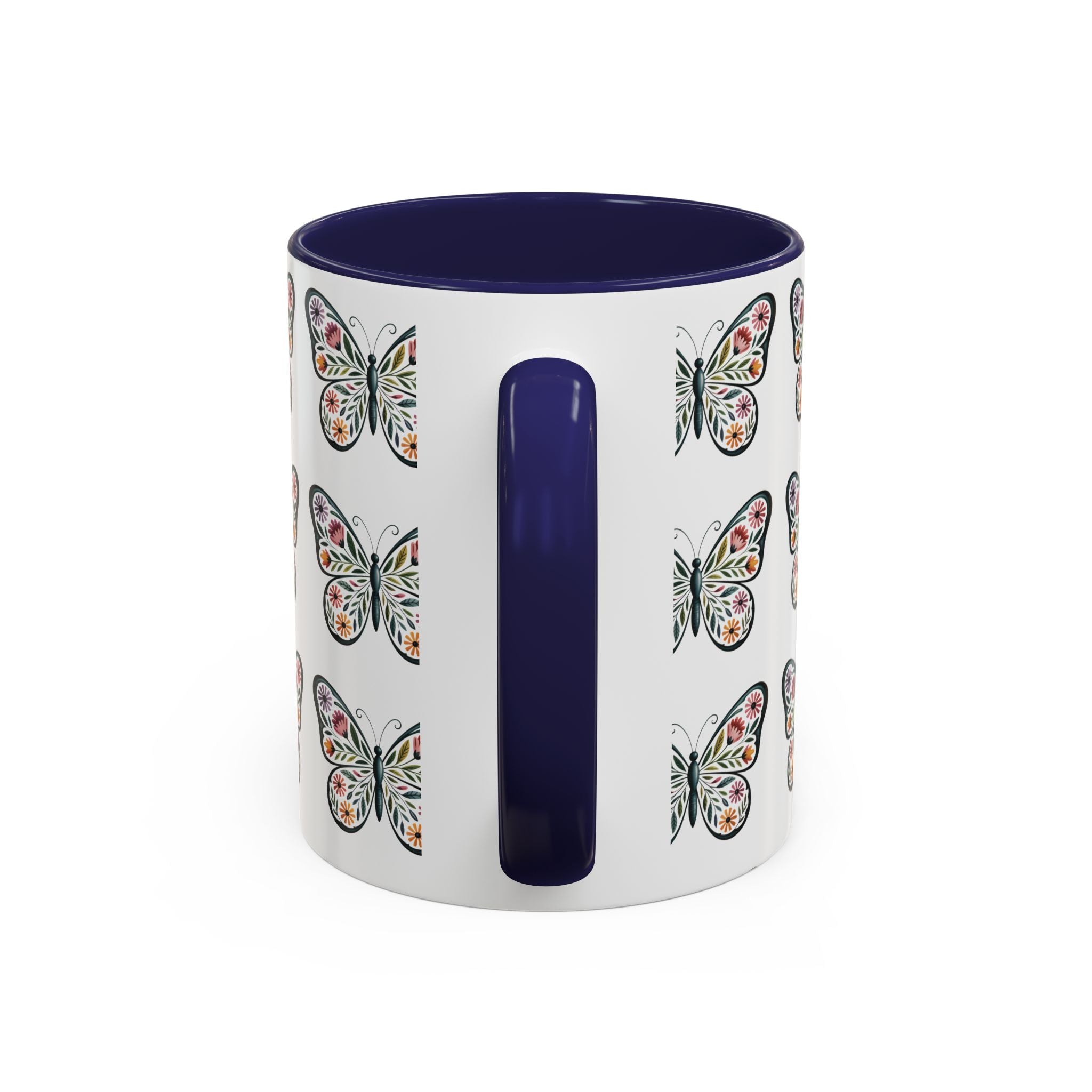 Butterfly Floral Accent ceramics and coffee café style mugs for home_Coffee Mug — 11/15oz