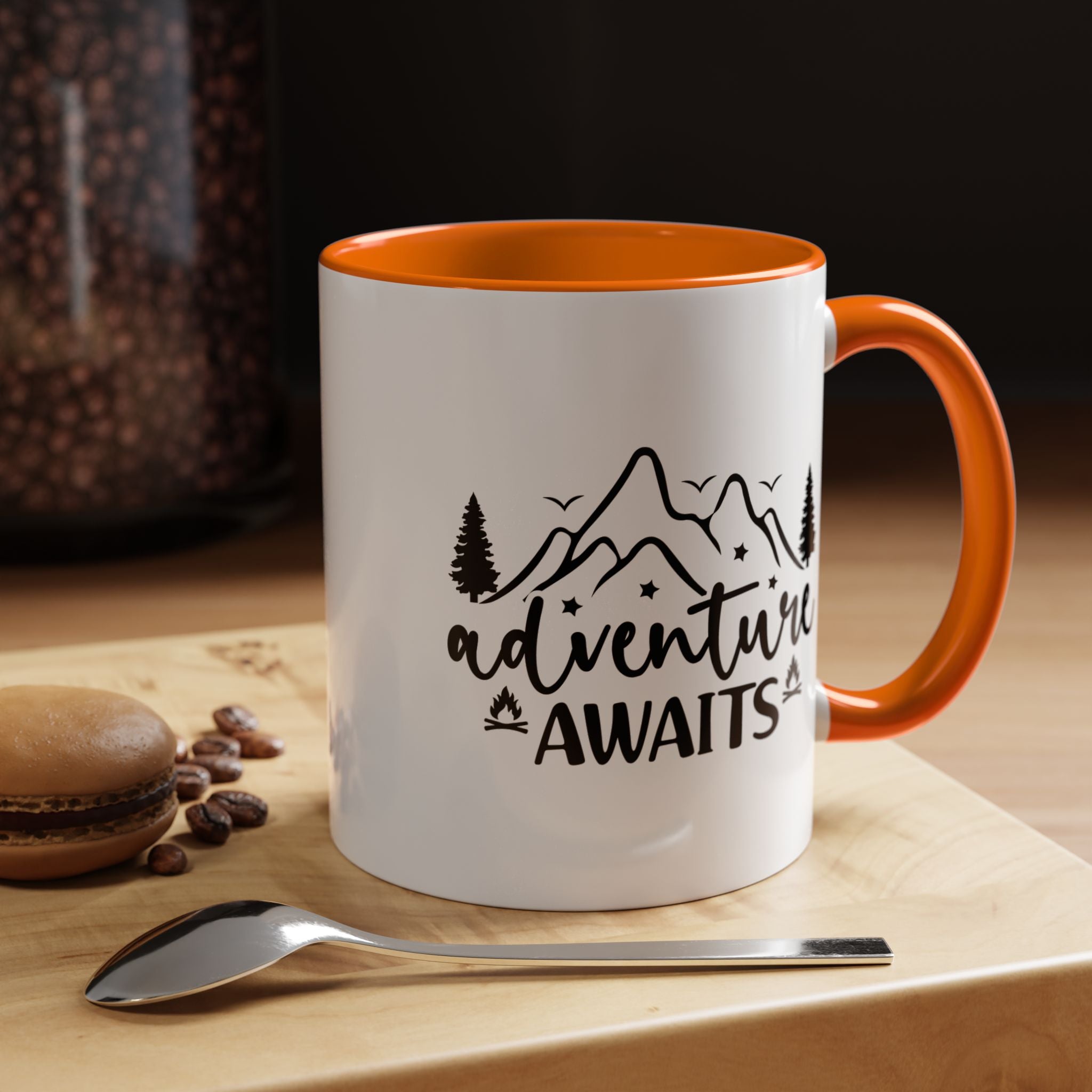 Adventure Awaits Coffee Mug — Mountain Travel 11/15oz Accent Mug