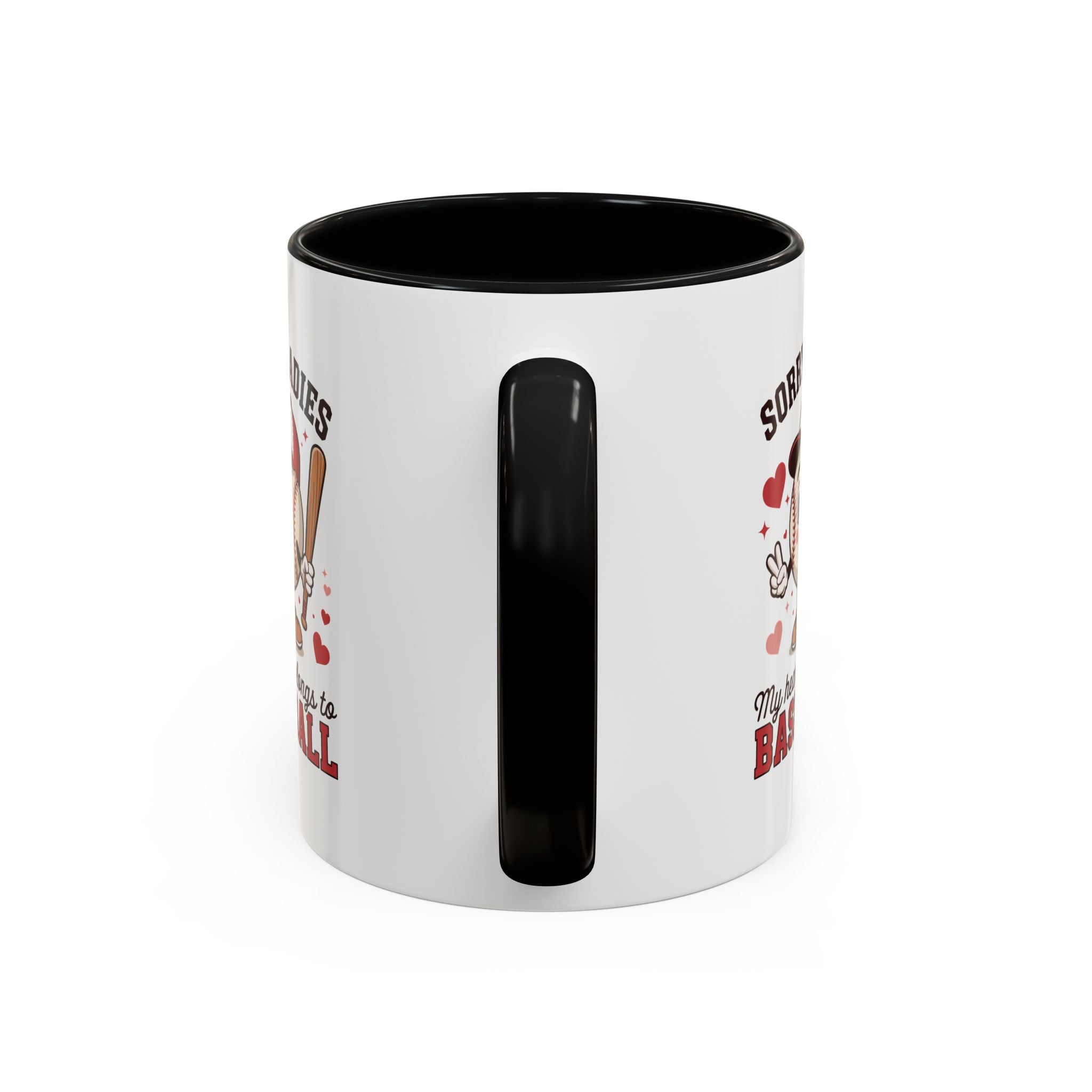 Ceramic coffee mug Baseball Accent Coffee Mug — Ceramic Tea & Coffee Cup (11/15 oz)