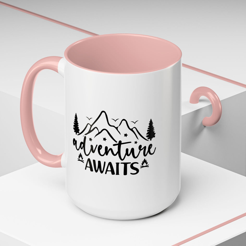 Adventure Awaits Coffee Mug — Mountain Travel 11/15oz Accent Mug
