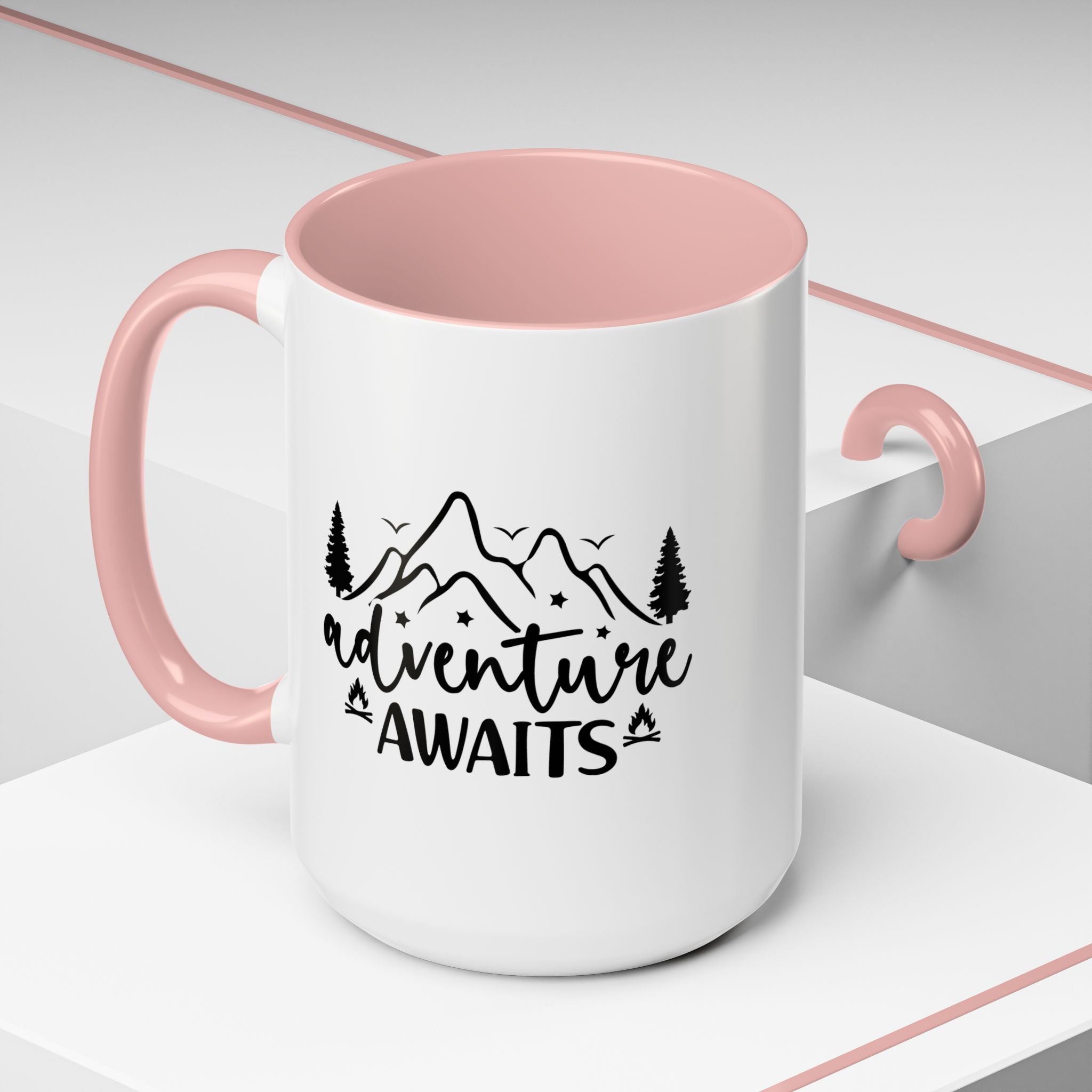 Adventure Awaits Coffee Mug — Mountain Travel 11/15oz Accent Mug