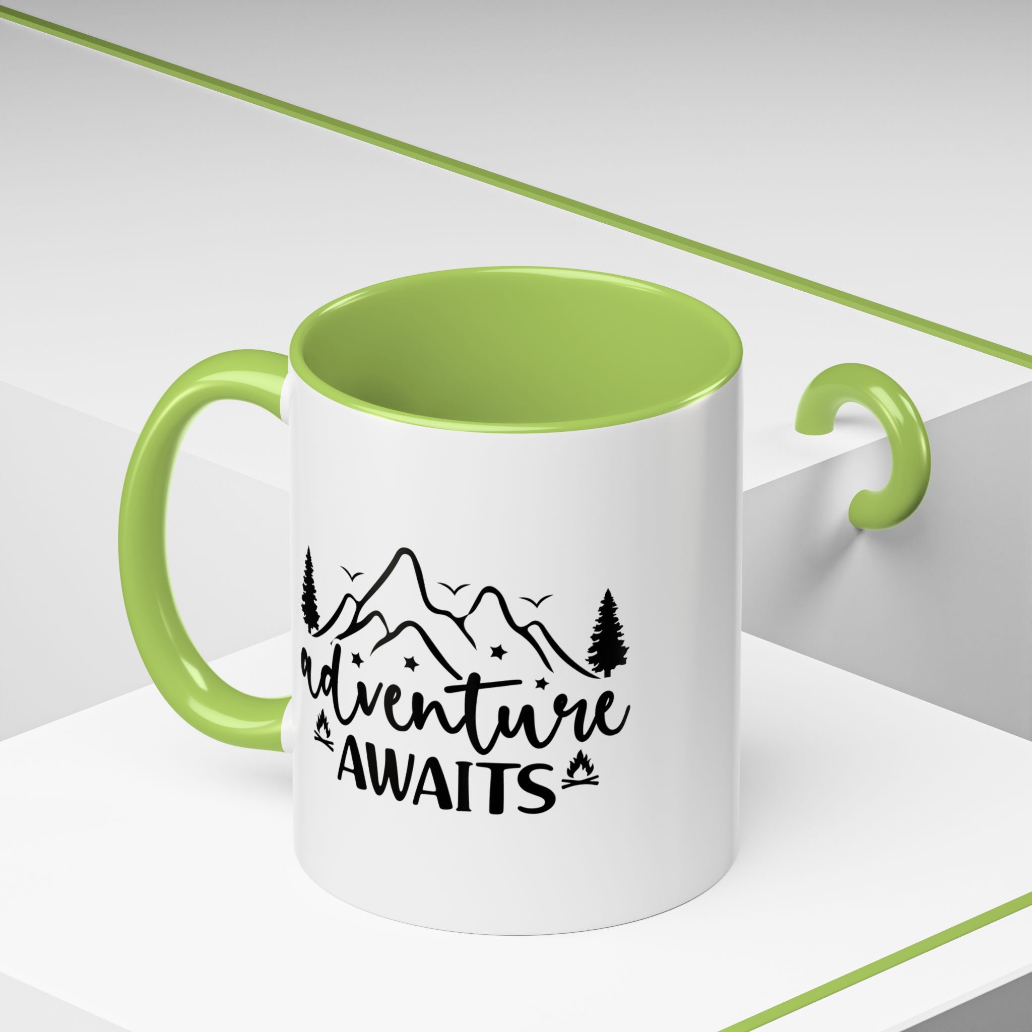 Adventure Awaits Coffee Mug — Mountain Travel 11/15oz Accent Mug