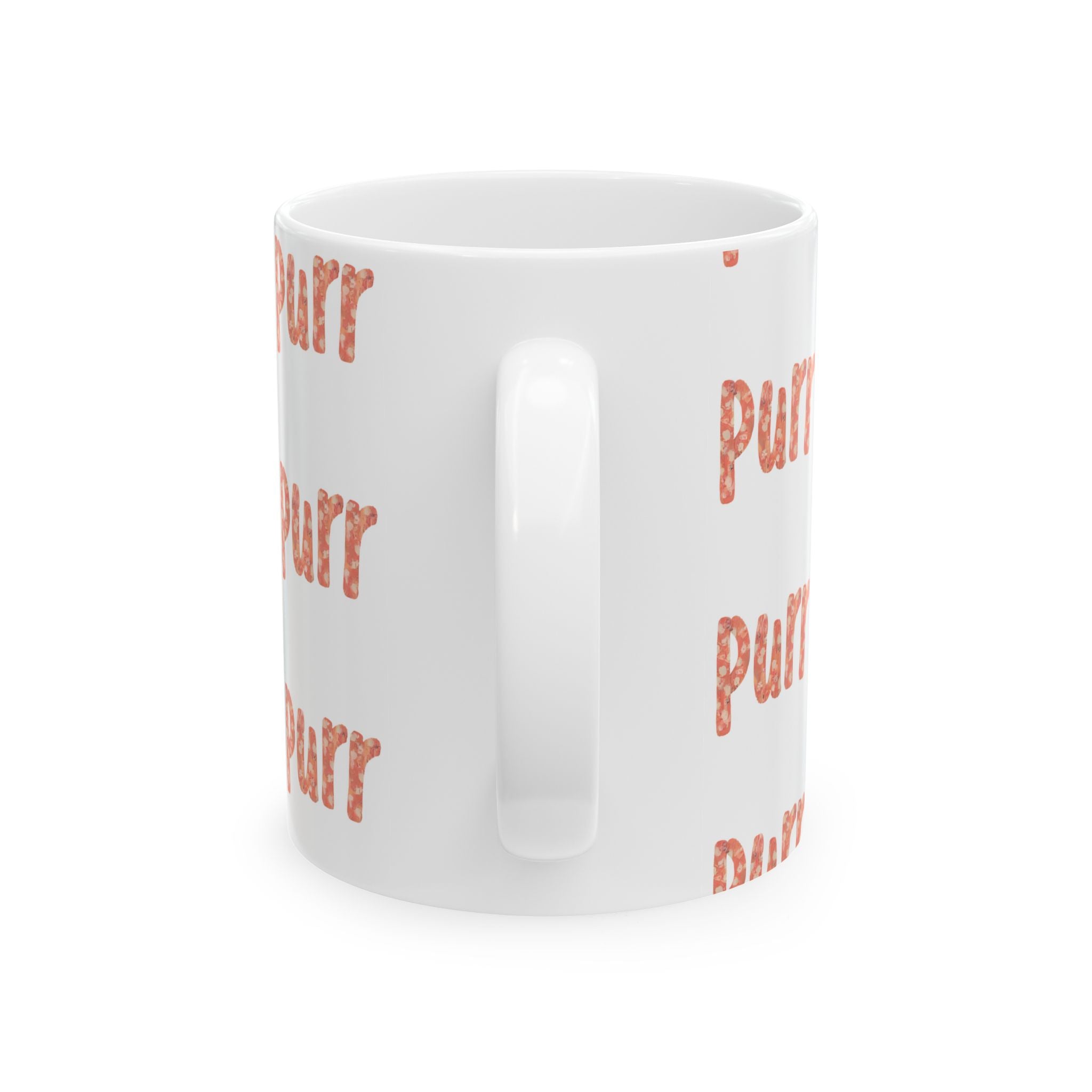 Ceramic Mug Purr Pattern – Cute Cat Lover Coffee Cup (11oz & 15oz)