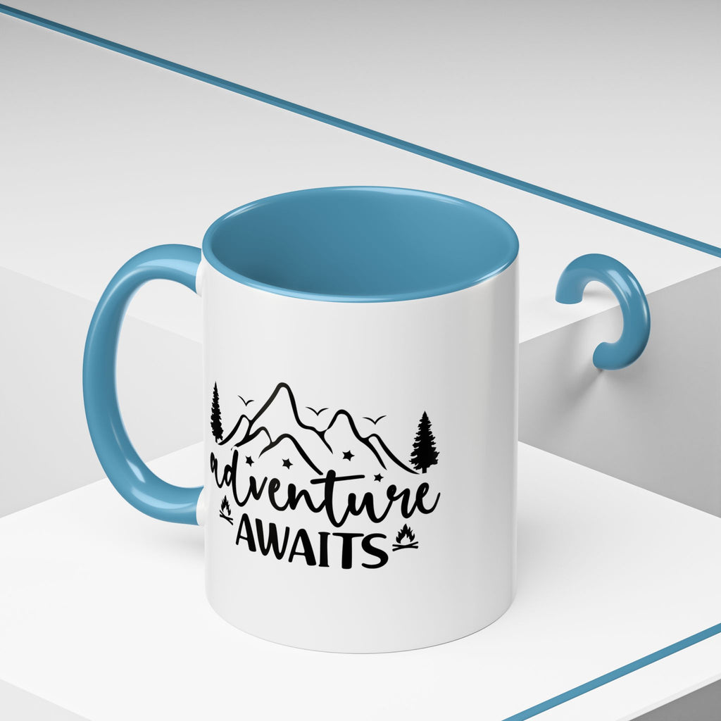 Adventure Awaits Coffee Mug — Mountain Travel 11/15oz Accent Mug