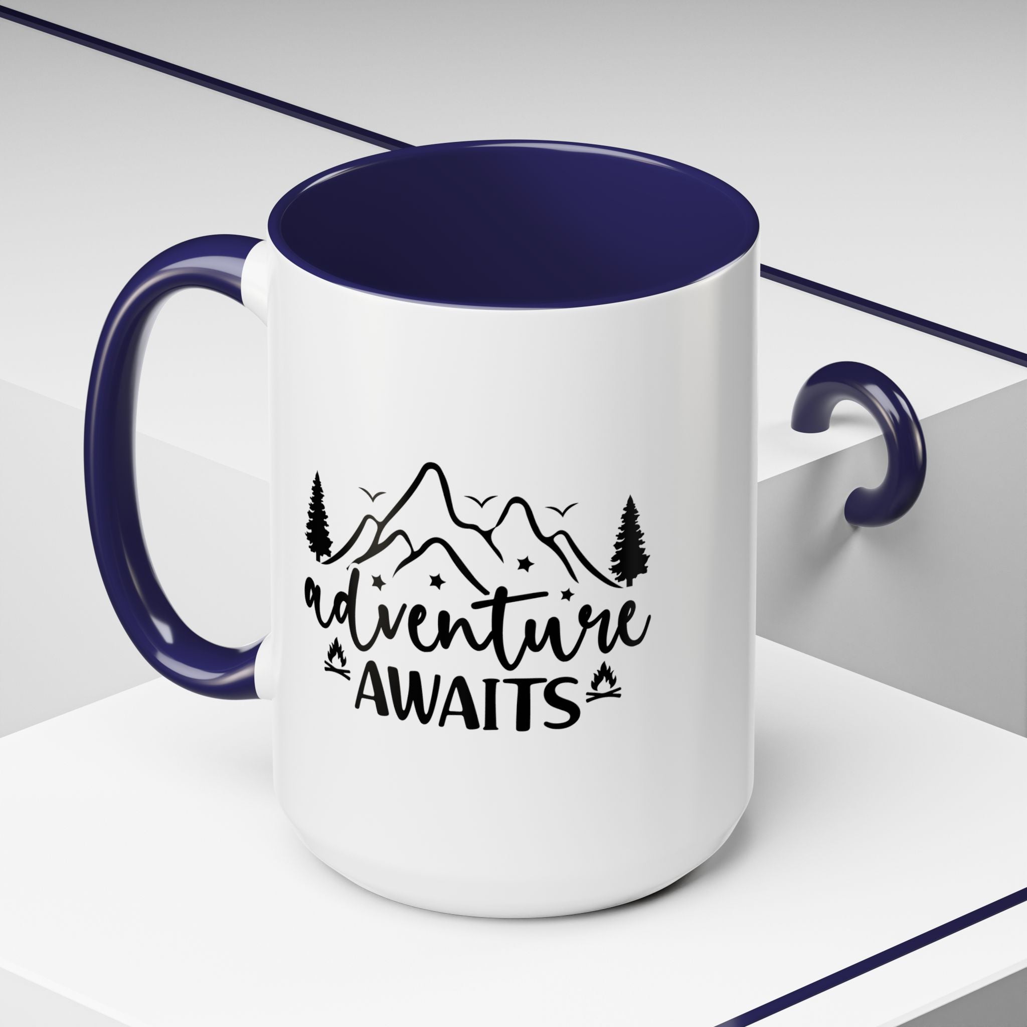 Adventure Awaits Coffee Mug — Mountain Travel 11/15oz Accent Mug