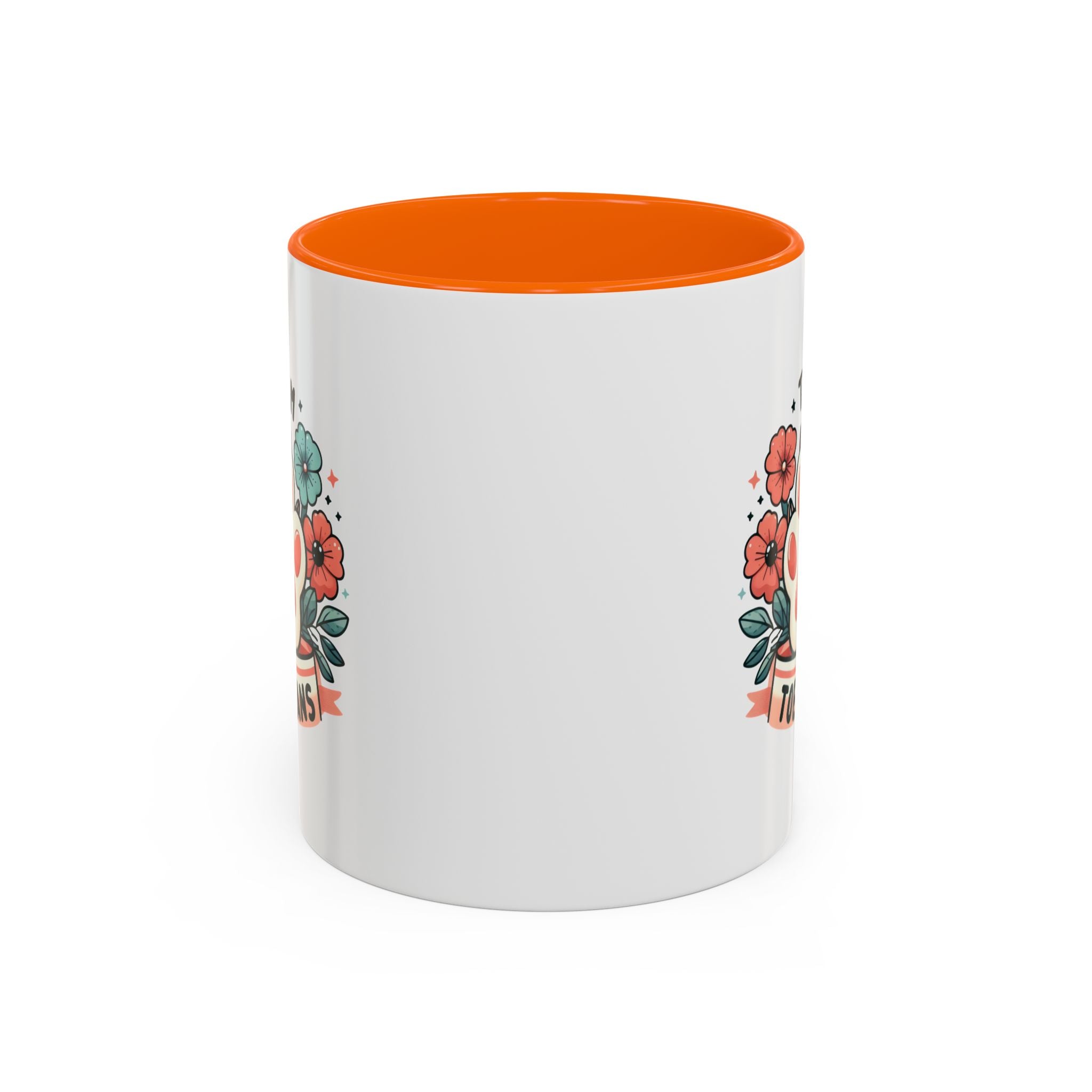 Team Toe Beans Coffee Mug — Cute Paw Print Floral Accent Mug