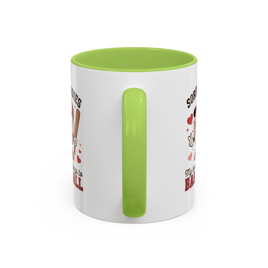 Ceramic coffee mug Baseball Accent Coffee Mug — Ceramic Tea & Coffee Cup (11/15 oz)