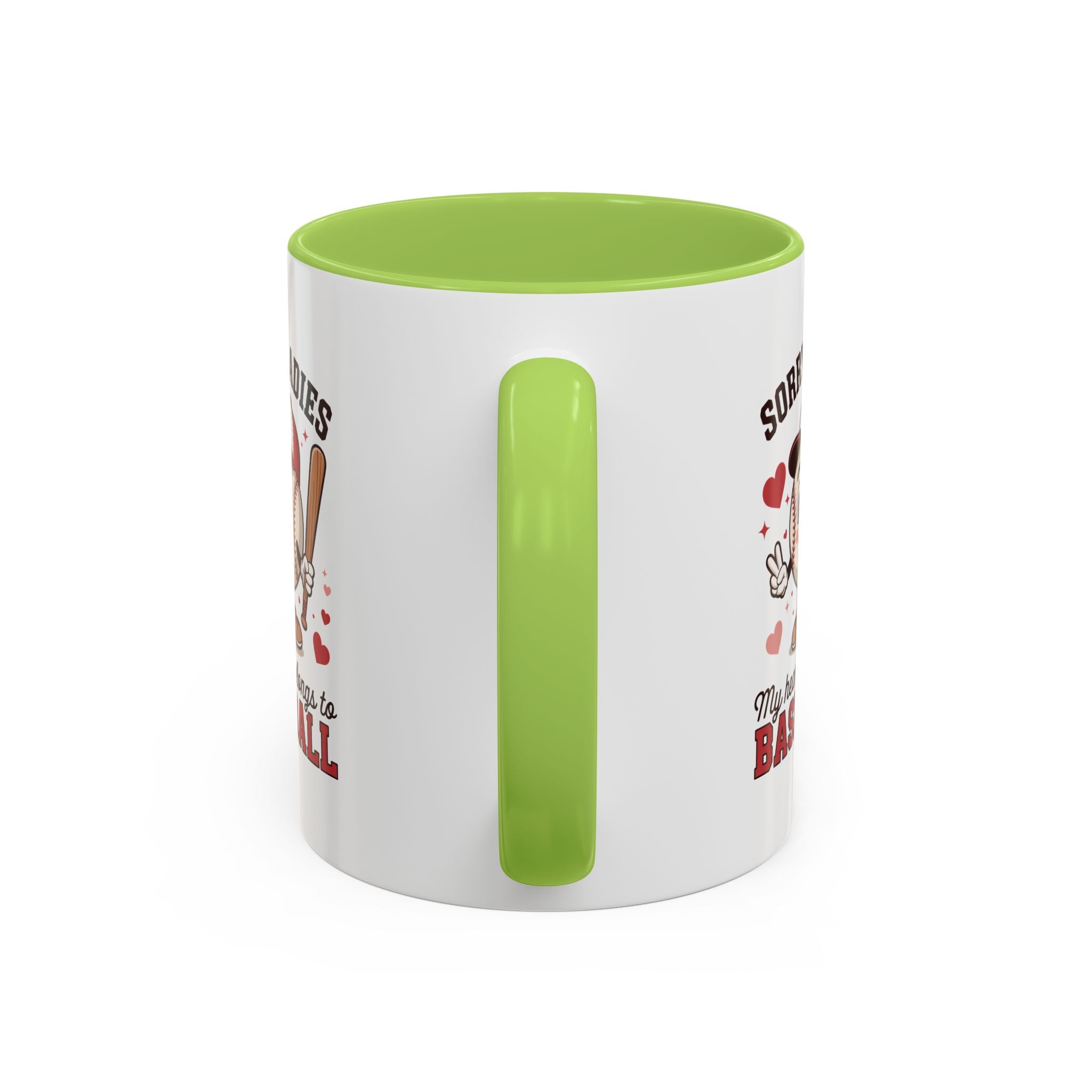 Ceramic coffee mug Baseball Accent Coffee Mug — Ceramic Tea & Coffee Cup (11/15 oz)