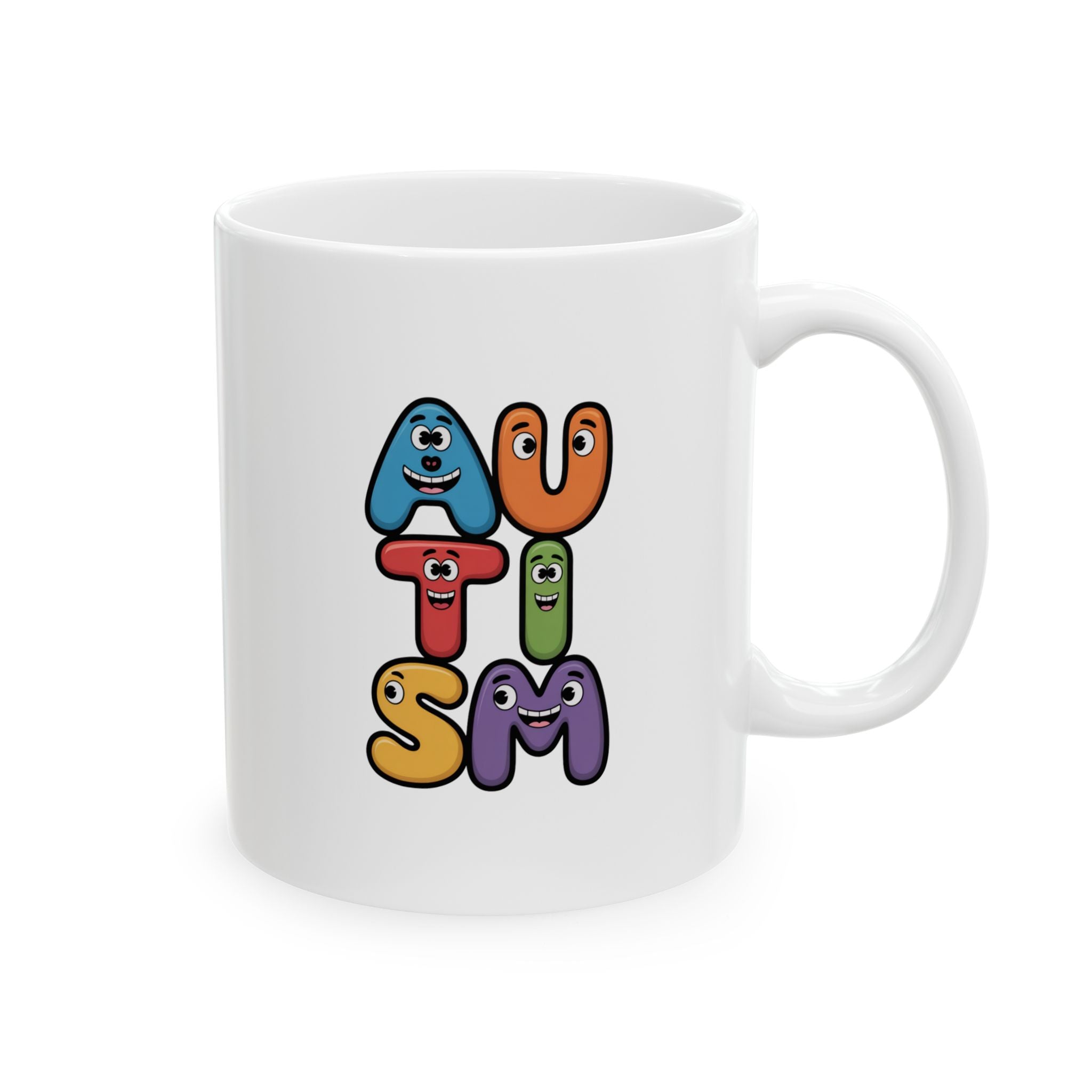 Cute Rainbow Gnomes Ceramic Mug (11oz, 15oz) — Whimsical Garden Gnome Coffee Cup