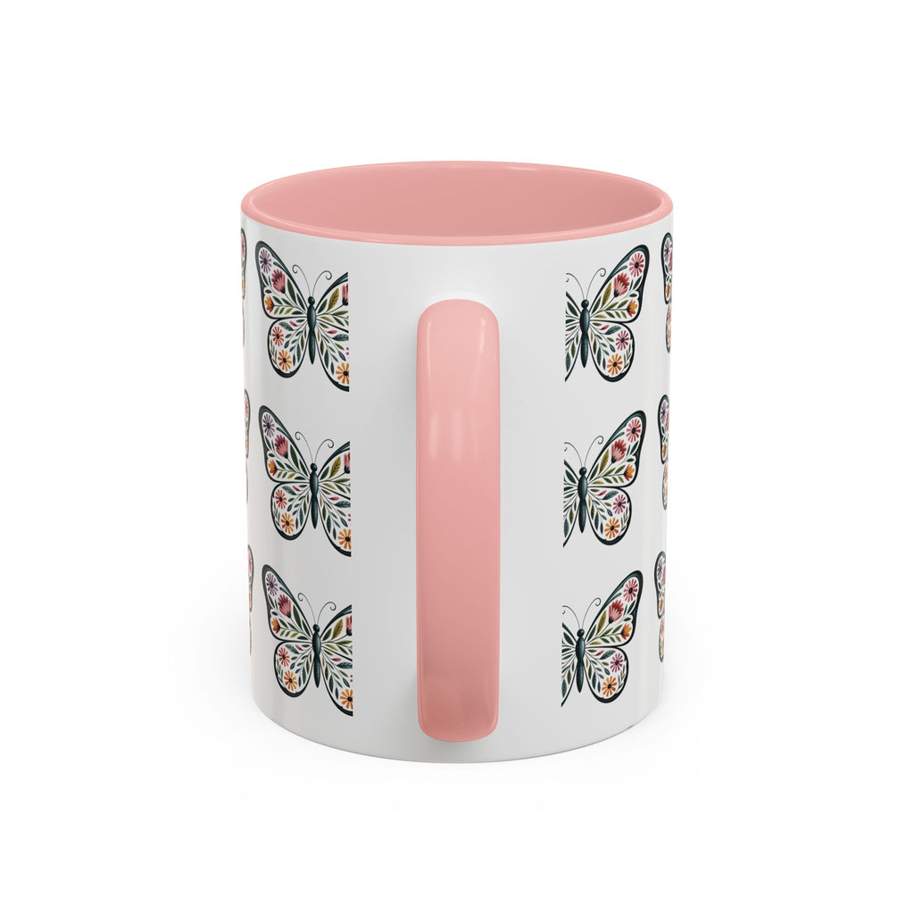 Butterfly Floral Accent ceramics and coffee café style mugs for home_Coffee Mug — 11/15oz