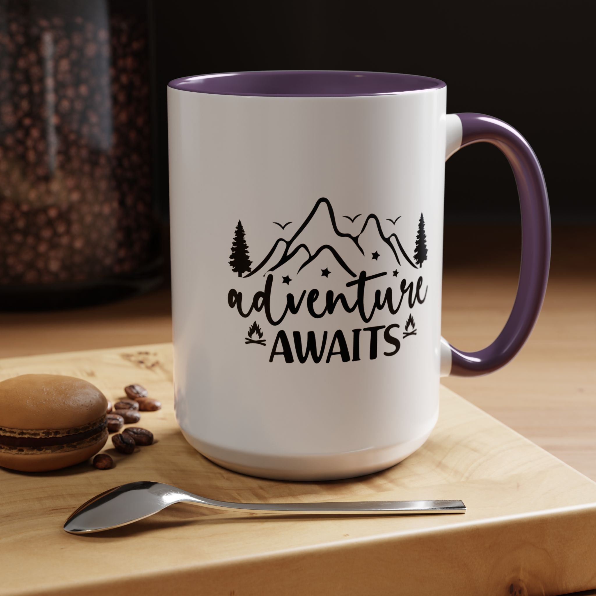 Adventure Awaits Coffee Mug — Mountain Travel 11/15oz Accent Mug