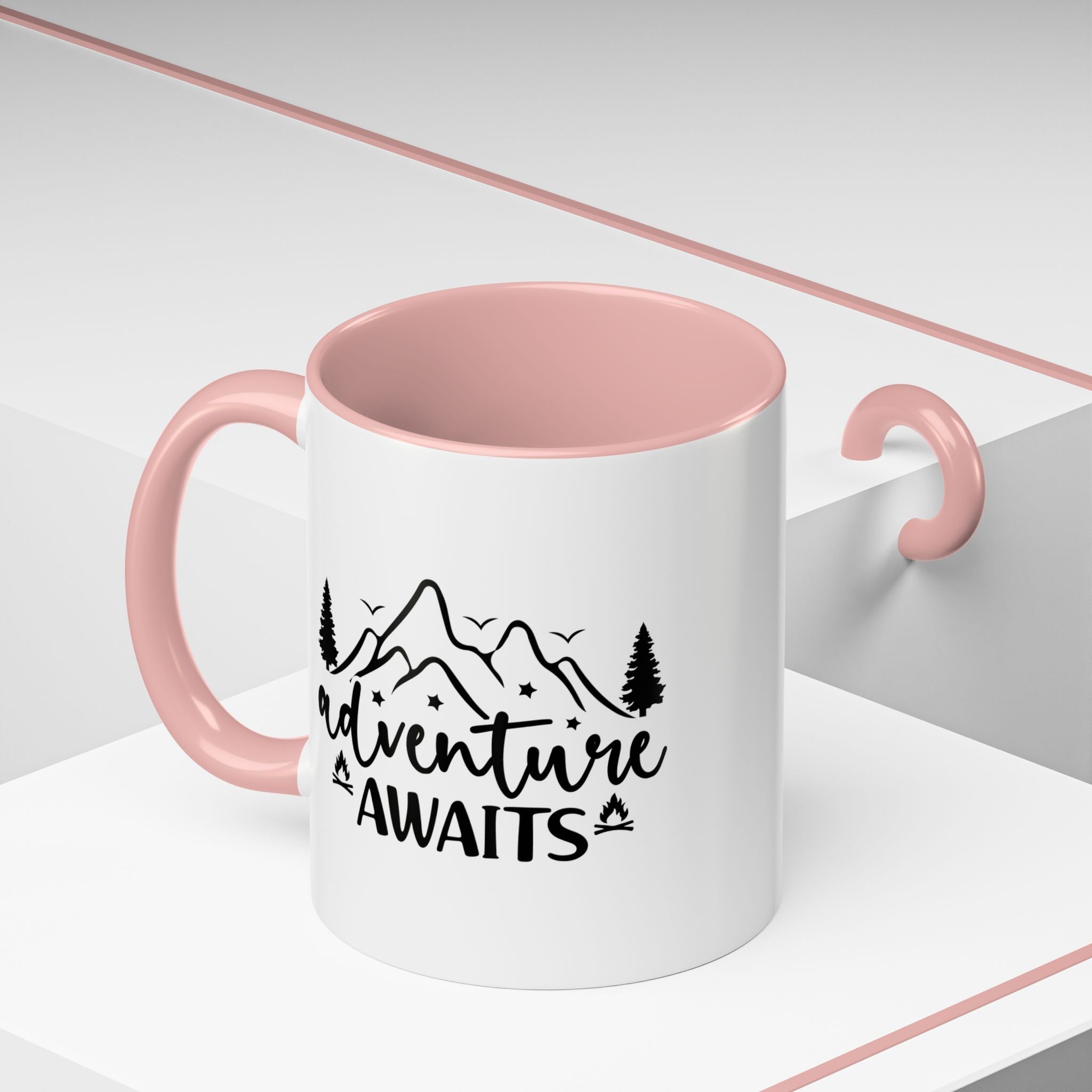 Adventure Awaits Coffee Mug — Mountain Travel 11/15oz Accent Mug
