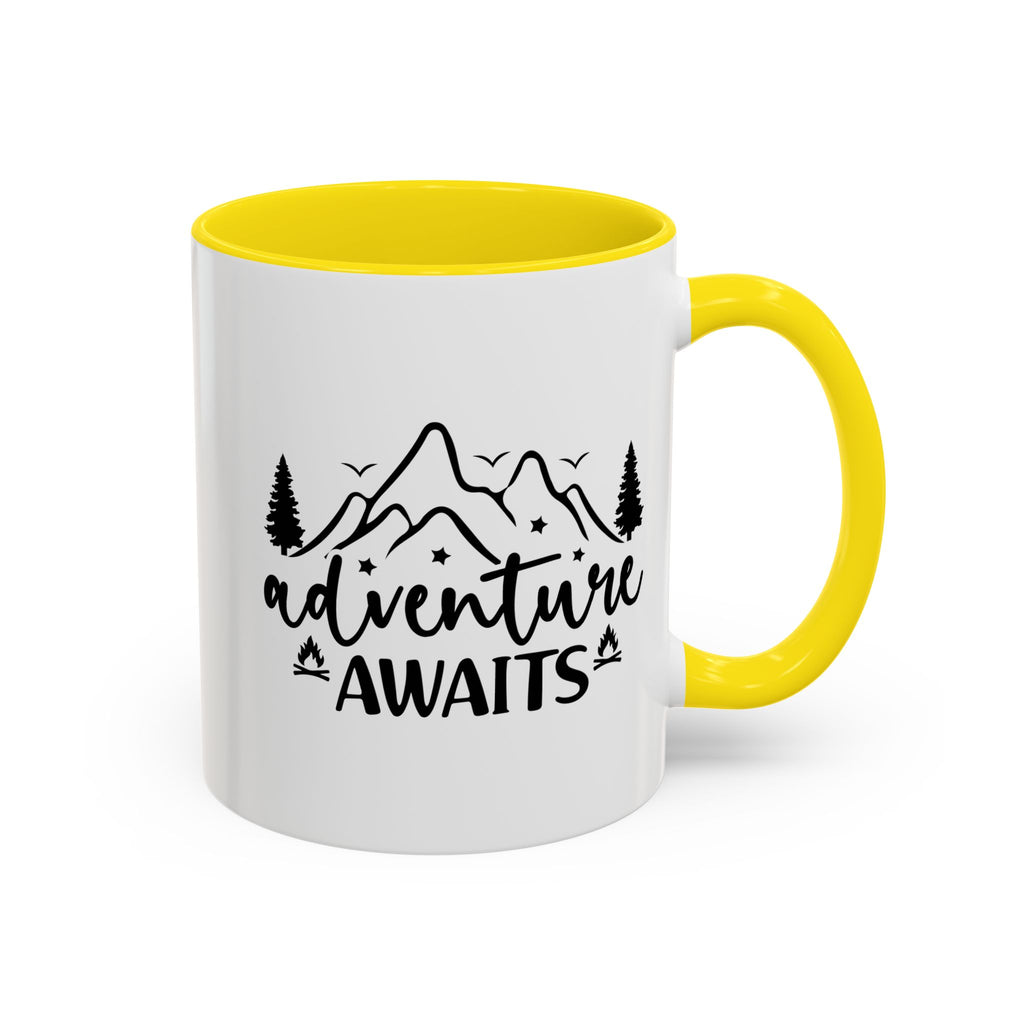 Adventure Awaits Coffee Mug — Mountain Travel 11/15oz Accent Mug