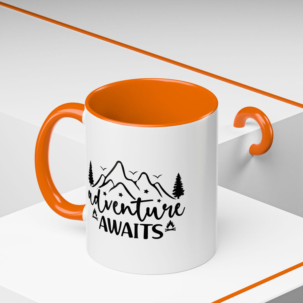 Adventure Awaits Coffee Mug — Mountain Travel 11/15oz Accent Mug