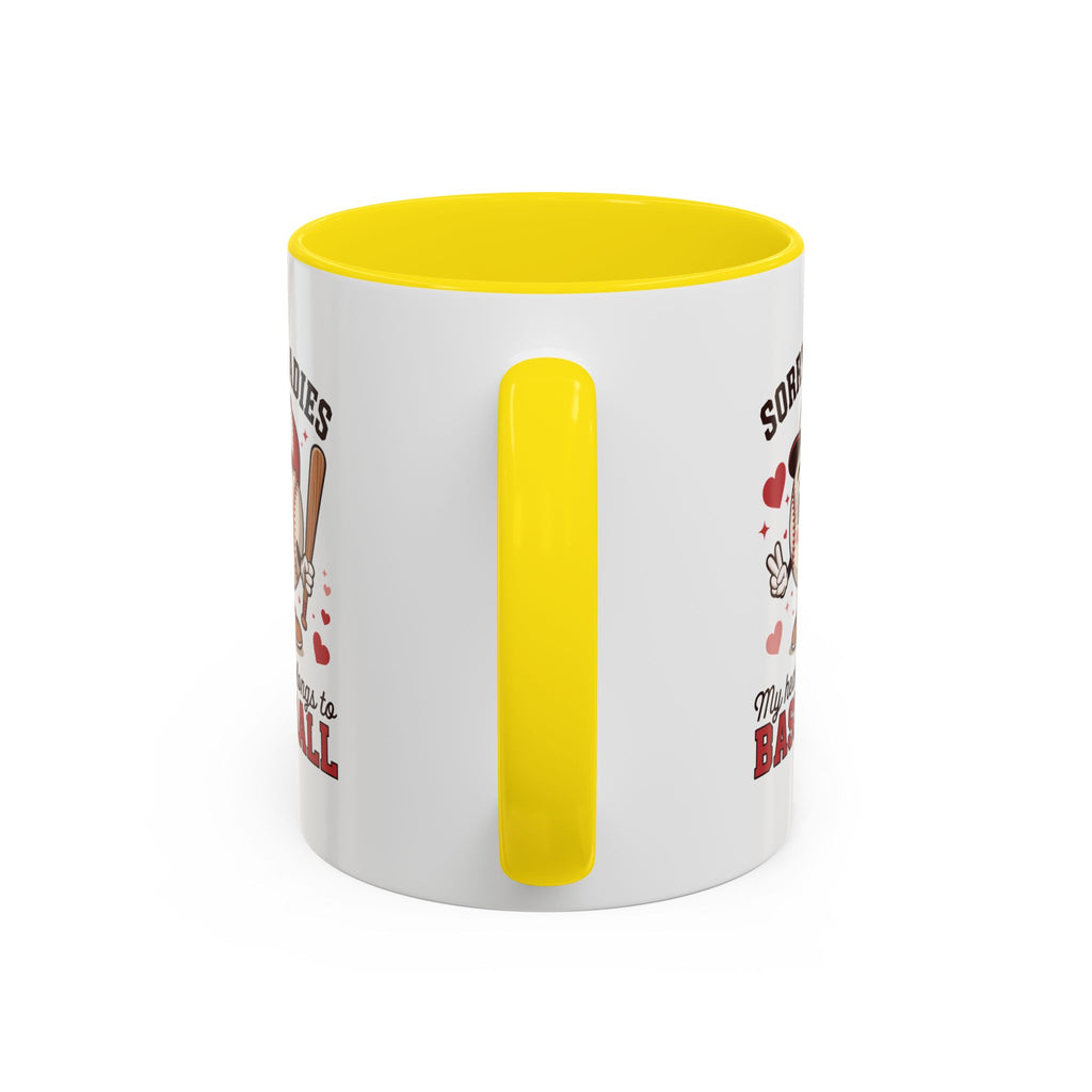 Ceramic coffee mug Baseball Accent Coffee Mug — Ceramic Tea & Coffee Cup (11/15 oz)