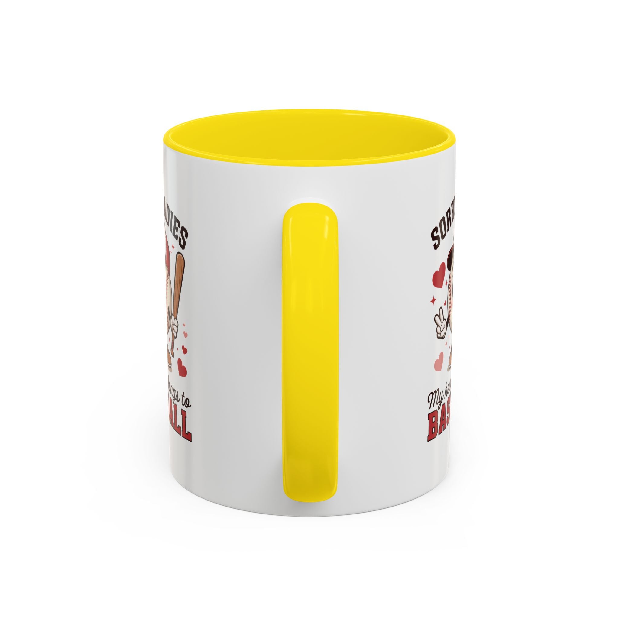 Ceramic coffee mug Baseball Accent Coffee Mug — Ceramic Tea & Coffee Cup (11/15 oz)