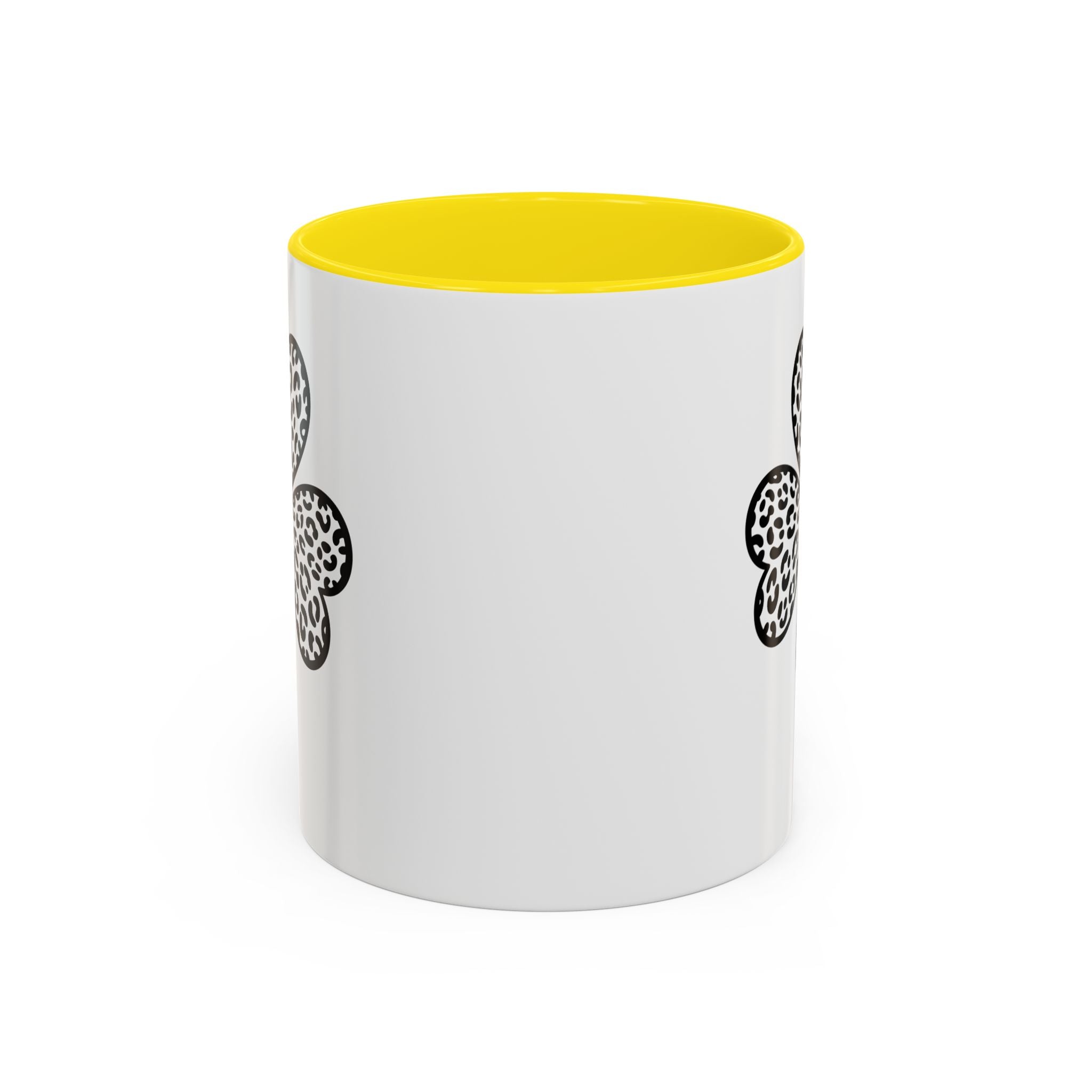 Leopard Print Shamrock Accent Coffee Mug — St. Patrick’s Day Lucky Clover Coffee Cup