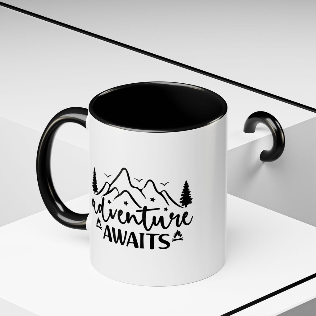 Adventure Awaits Coffee Mug — Mountain Travel 11/15oz Accent Mug