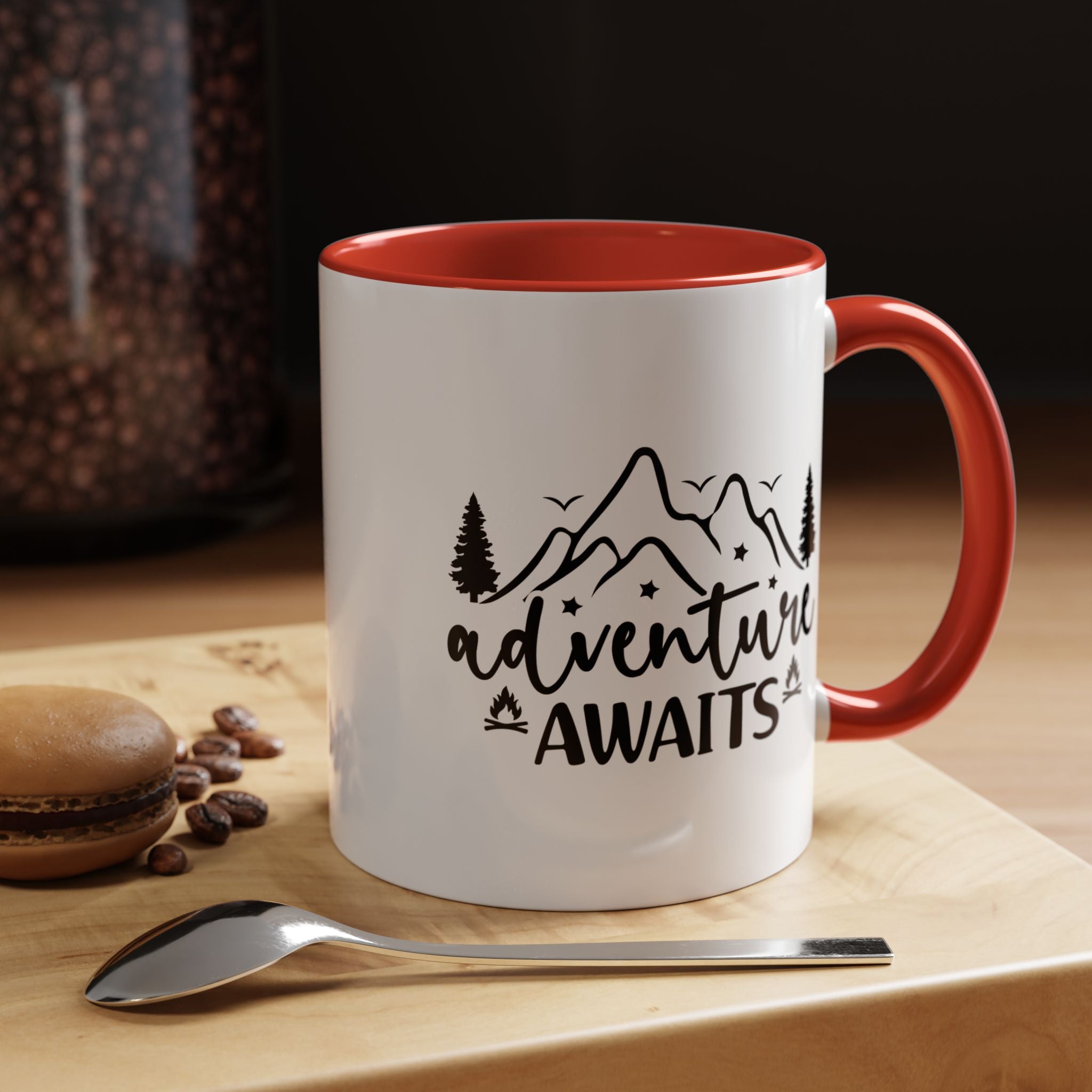 Adventure Awaits Coffee Mug — Mountain Travel 11/15oz Accent Mug