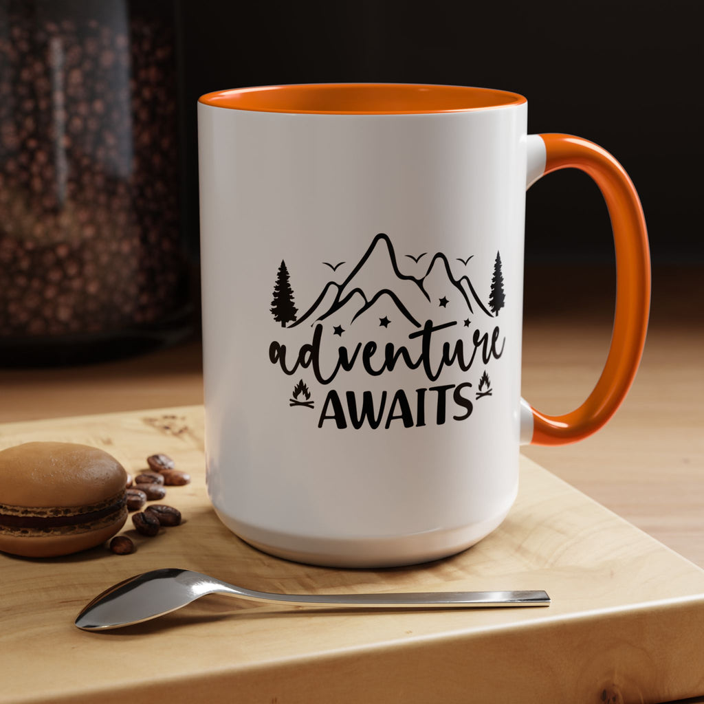 Adventure Awaits Coffee Mug — Mountain Travel 11/15oz Accent Mug
