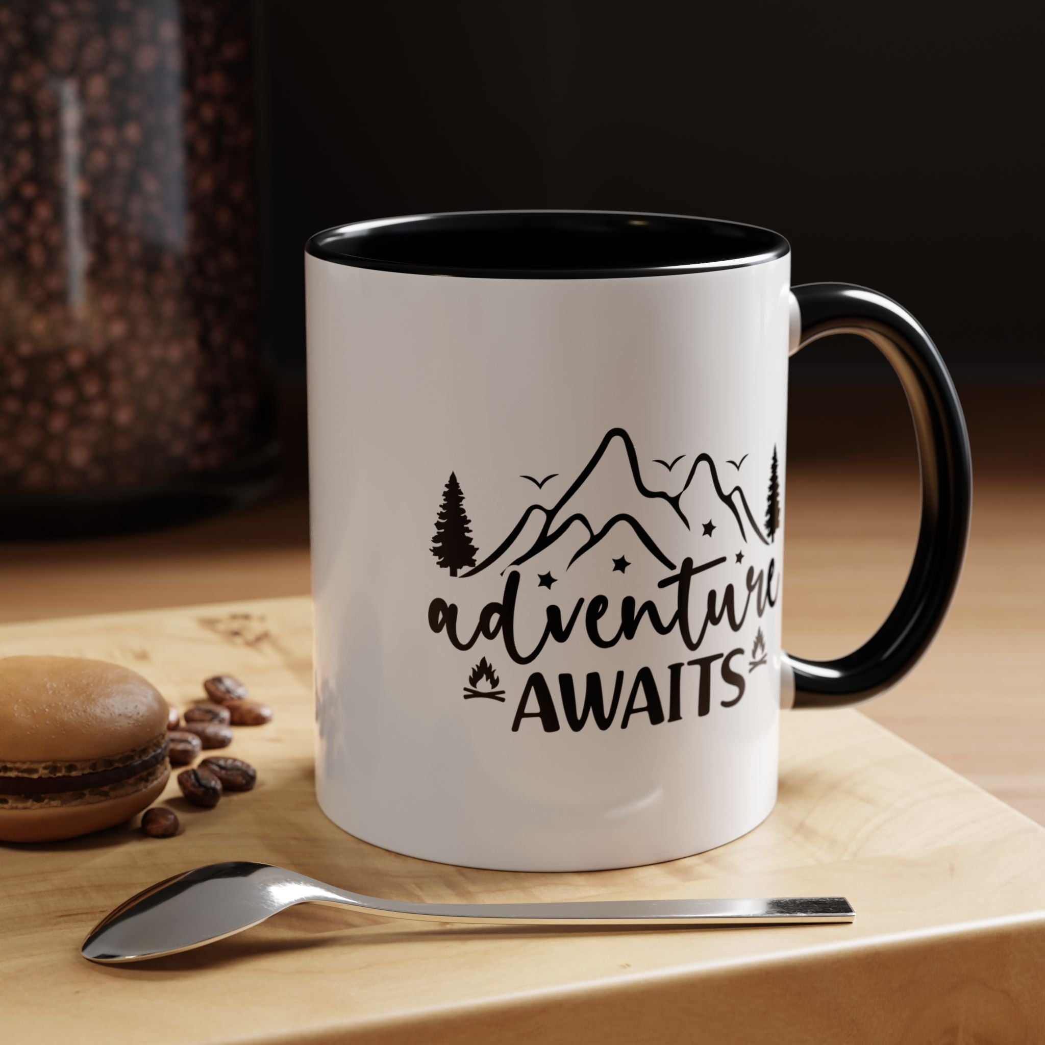 Adventure Awaits Coffee Mug — Mountain Travel 11/15oz Accent Mug