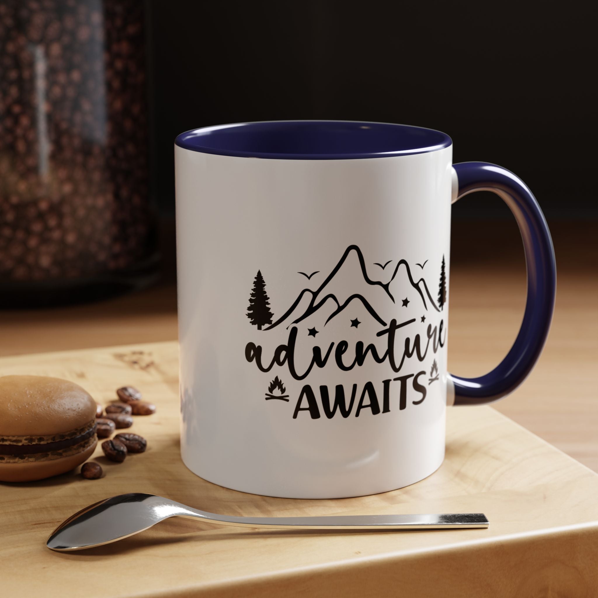 Adventure Awaits Coffee Mug — Mountain Travel 11/15oz Accent Mug