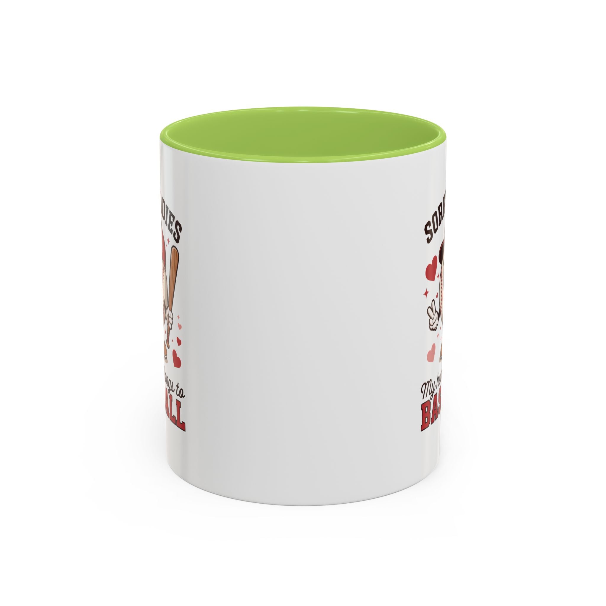 Ceramic coffee mug Baseball Accent Coffee Mug — Ceramic Tea & Coffee Cup (11/15 oz)