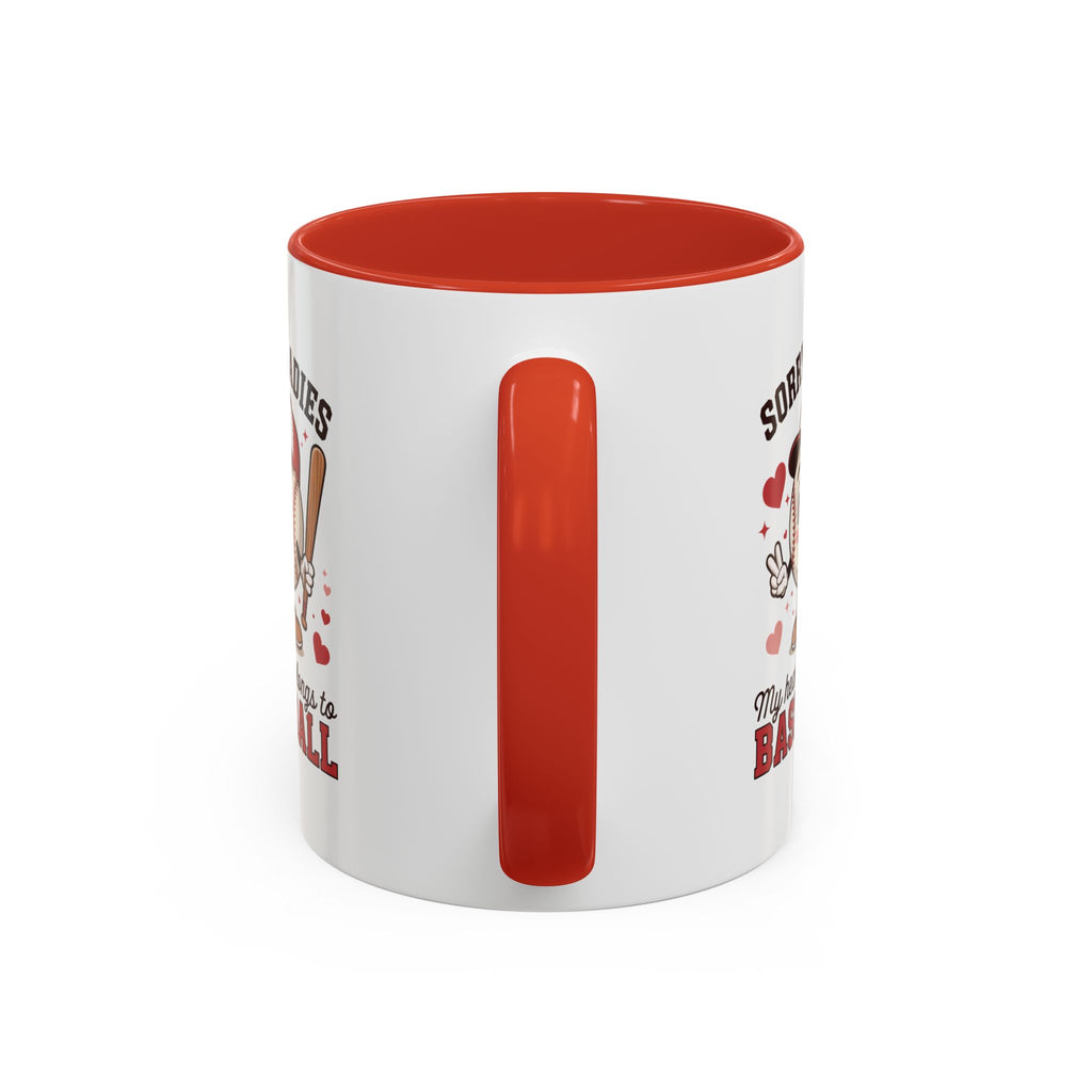 Ceramic coffee mug Baseball Accent Coffee Mug — Ceramic Tea & Coffee Cup (11/15 oz)